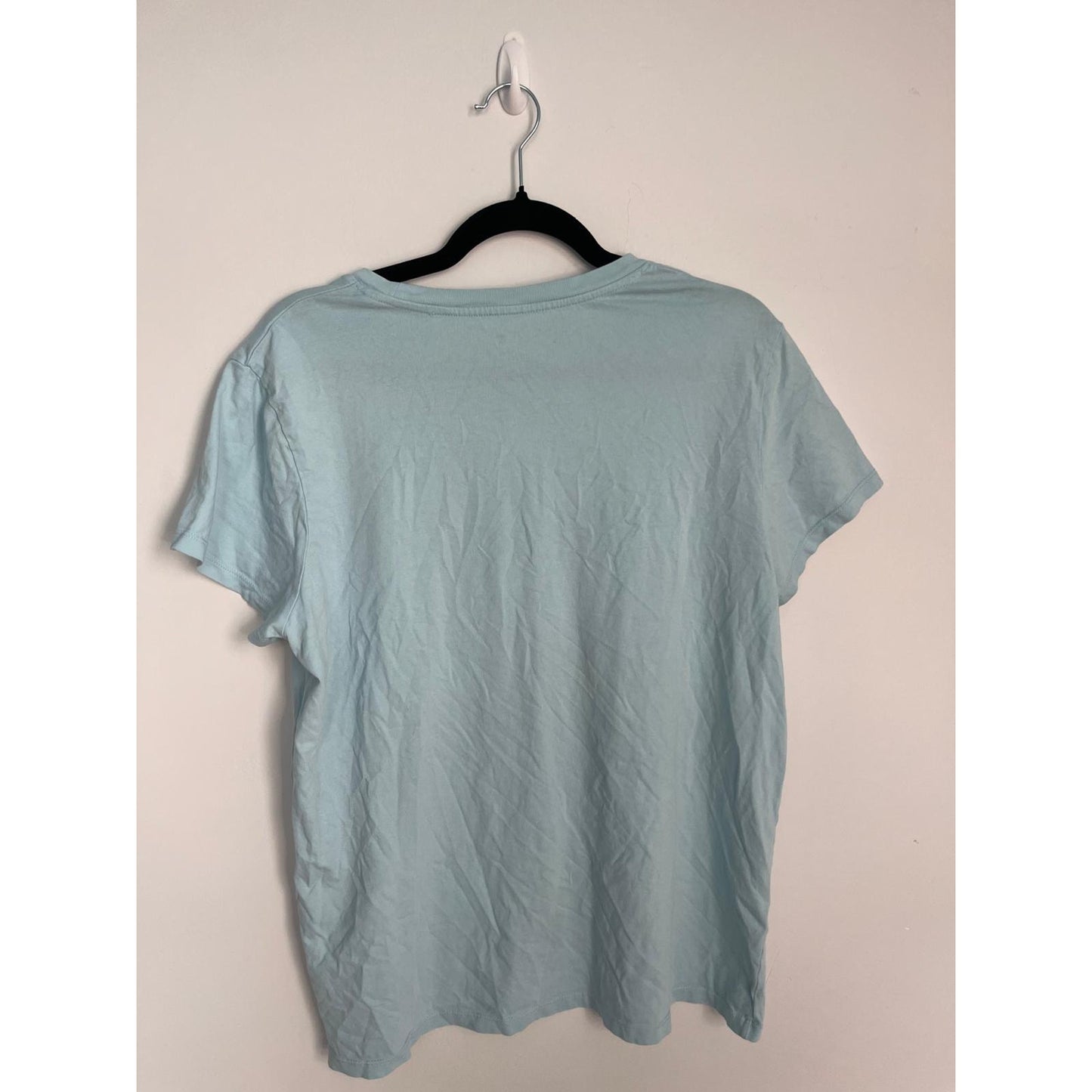 Levis Graphic T Shirt Women XL Blue Crewneck Logo Tee Lightweight Casual