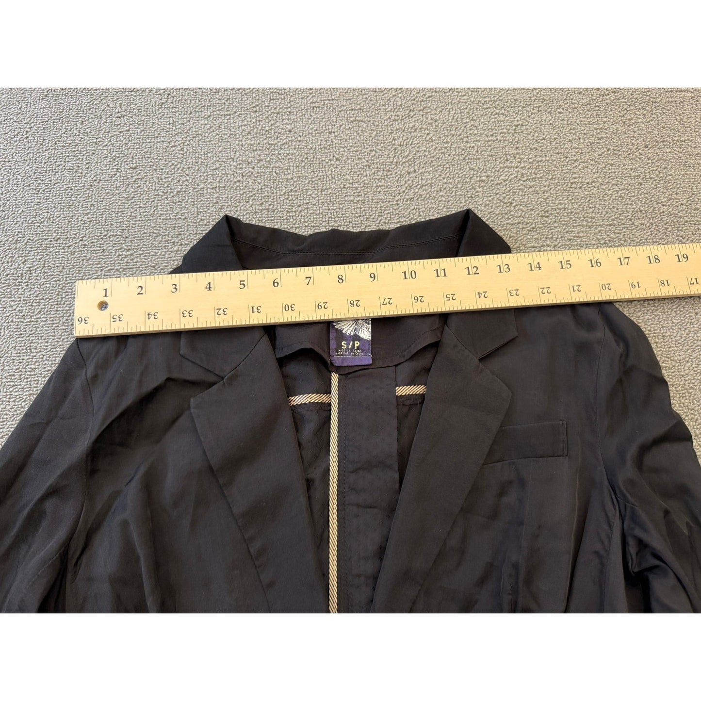 FREE PEOPLE Women's Small Black Military Style Blazer