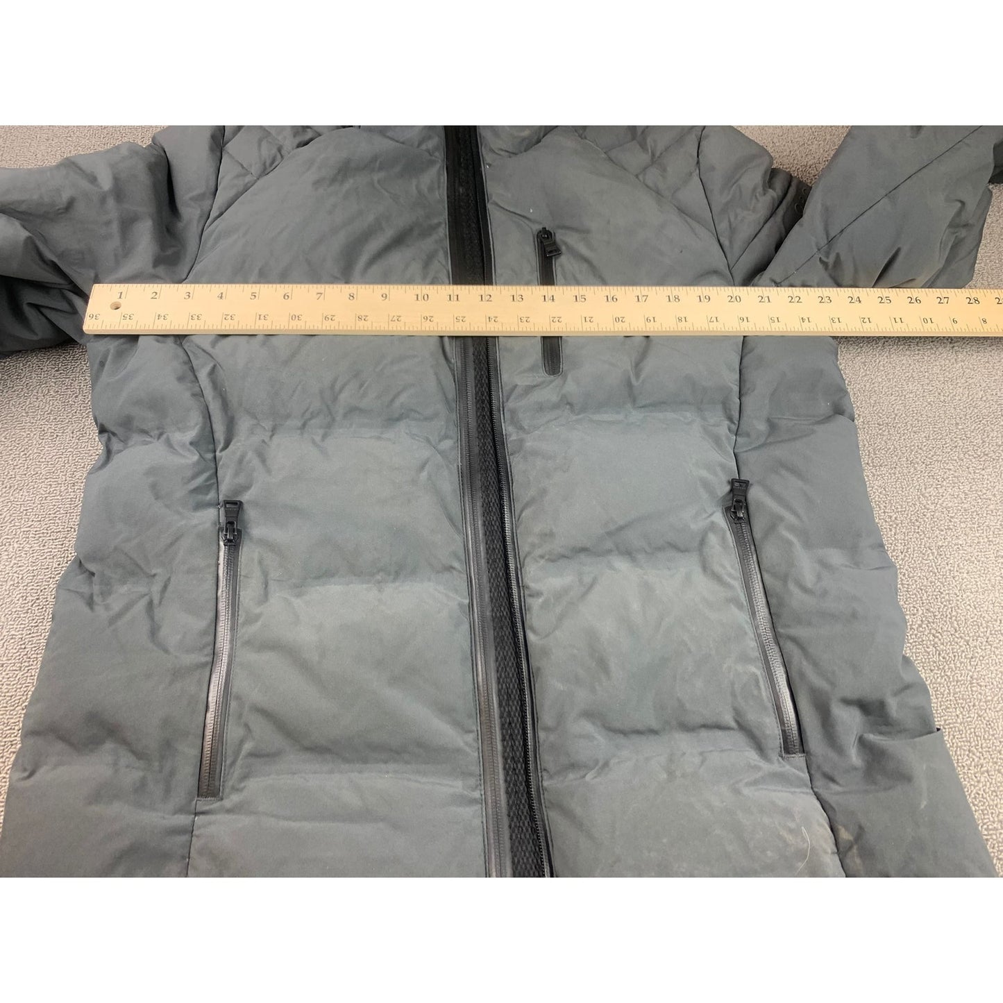 Orobos Mens Medium Gray Puffer Jacket Coat