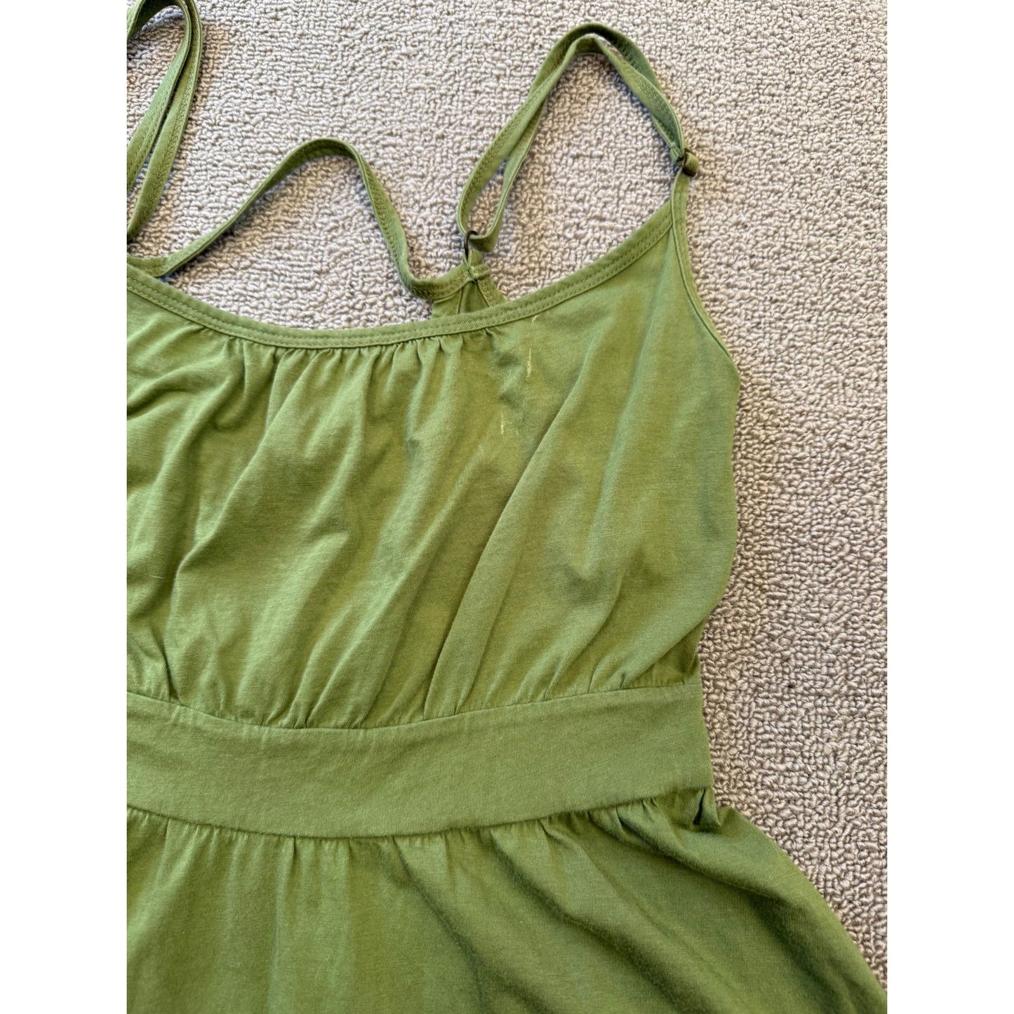 Theory Women Size S Green Brown Strappy Dress Colorblock Summer Apparel