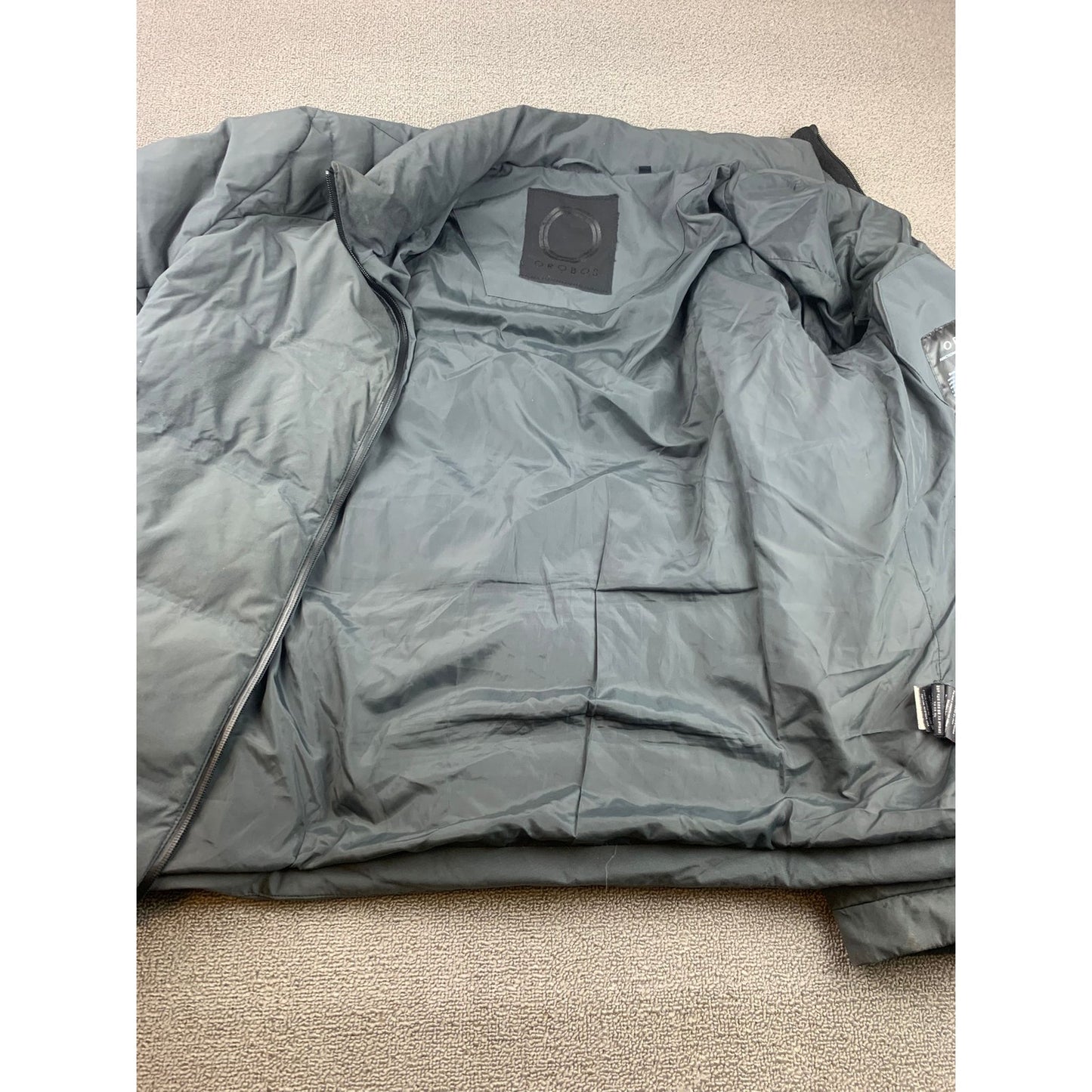Orobos Mens Medium Gray Puffer Jacket Coat