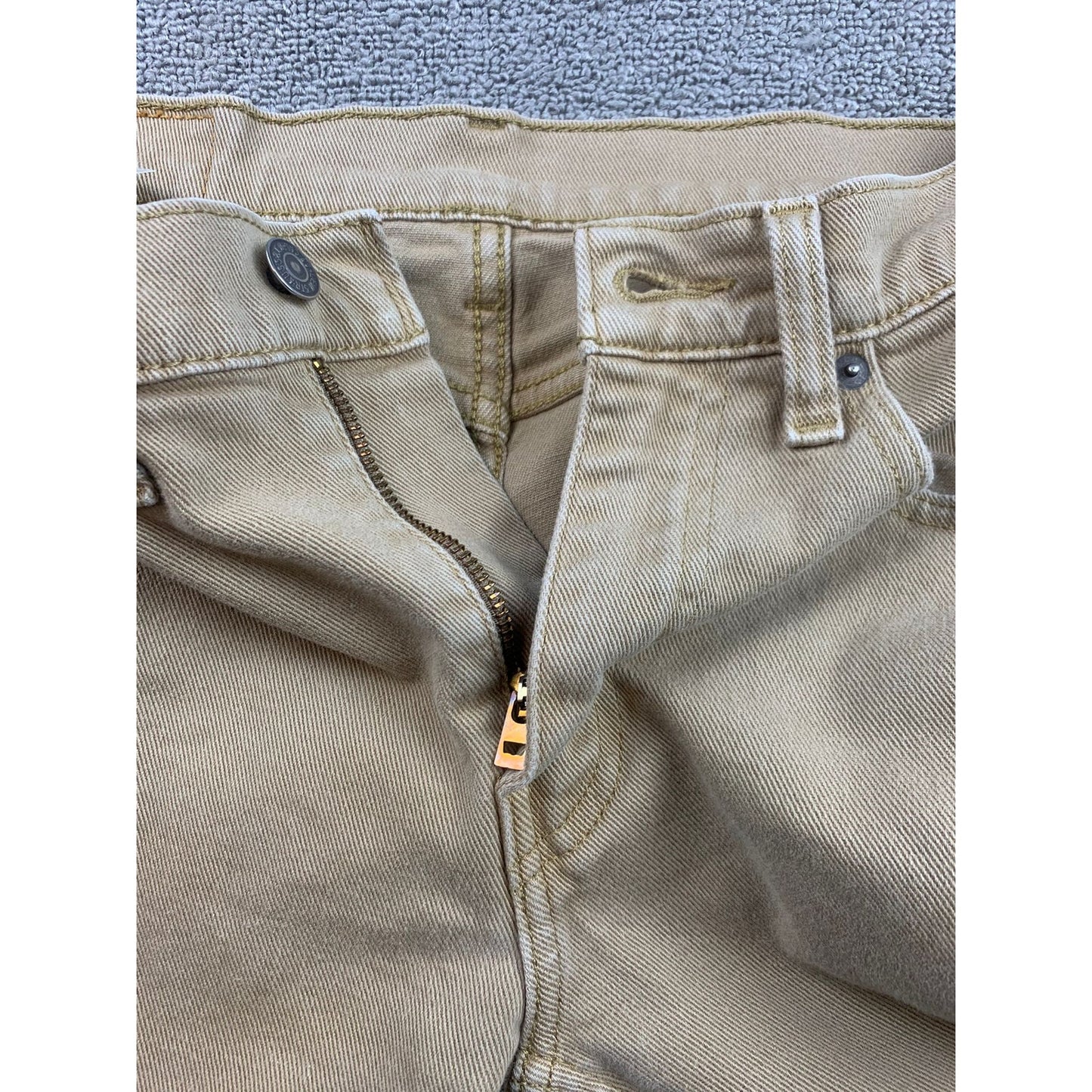 Levi's Men's 31x32 514 Straight Fit Beige Chino Khaki Jeans