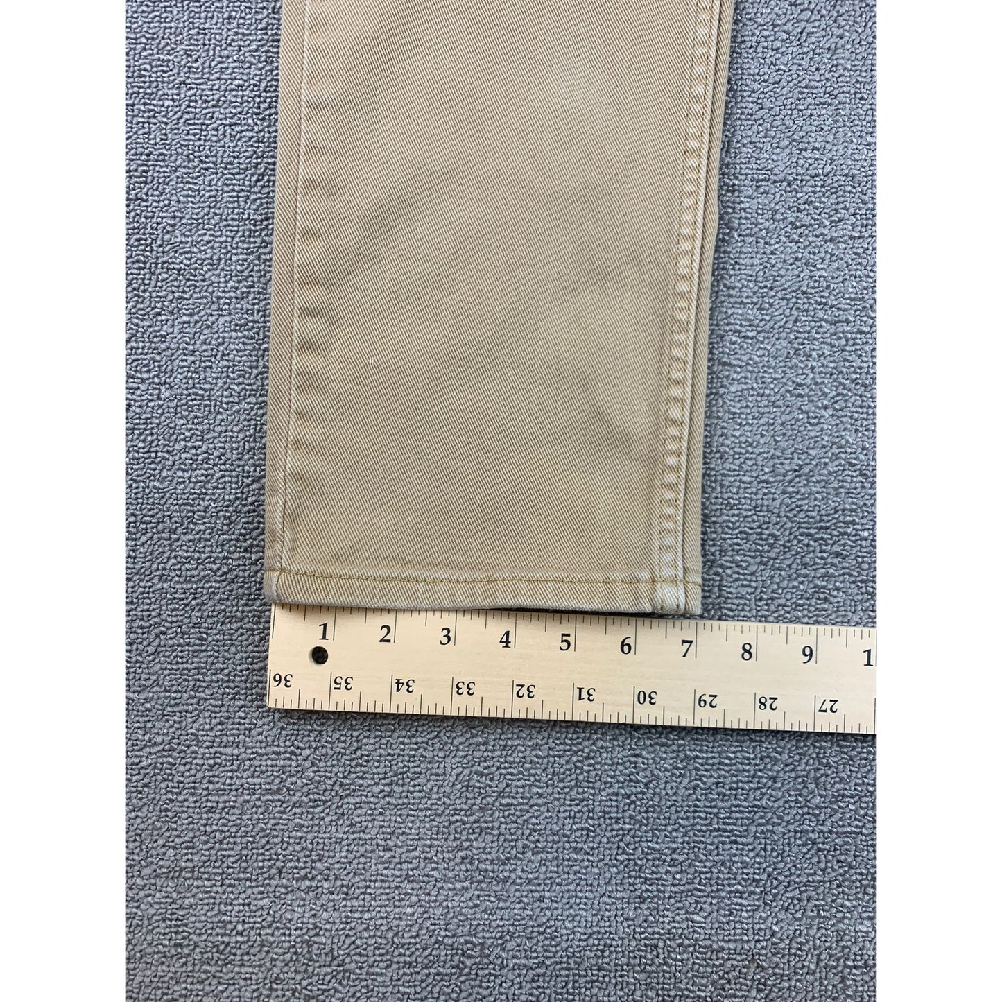 Levi's Men's 31x32 514 Straight Fit Beige Chino Khaki Jeans