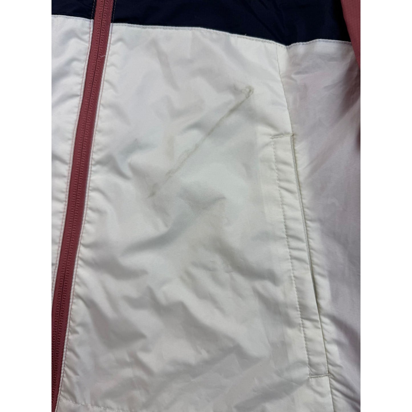 New Balance Women's Small Pink White Windbreaker NYC Marathon Running Jacket