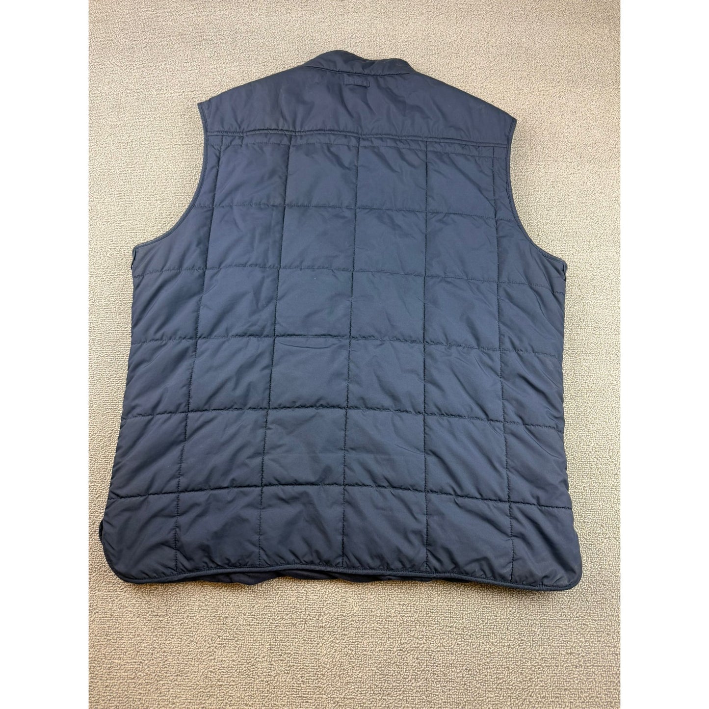Banana Republic Men Large Navy Blue Insulated Quilted Puffer Vest Jacket