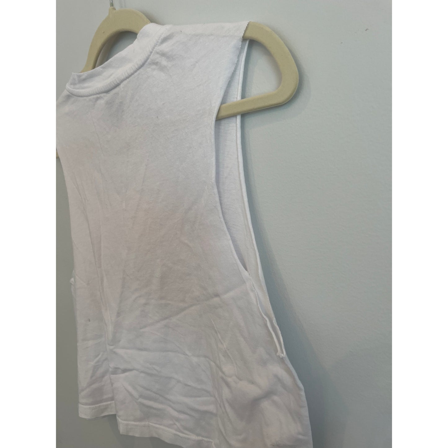 P.E Nation Tank Top Women M White Cropped Sleeveless Athletic Casual Activewear