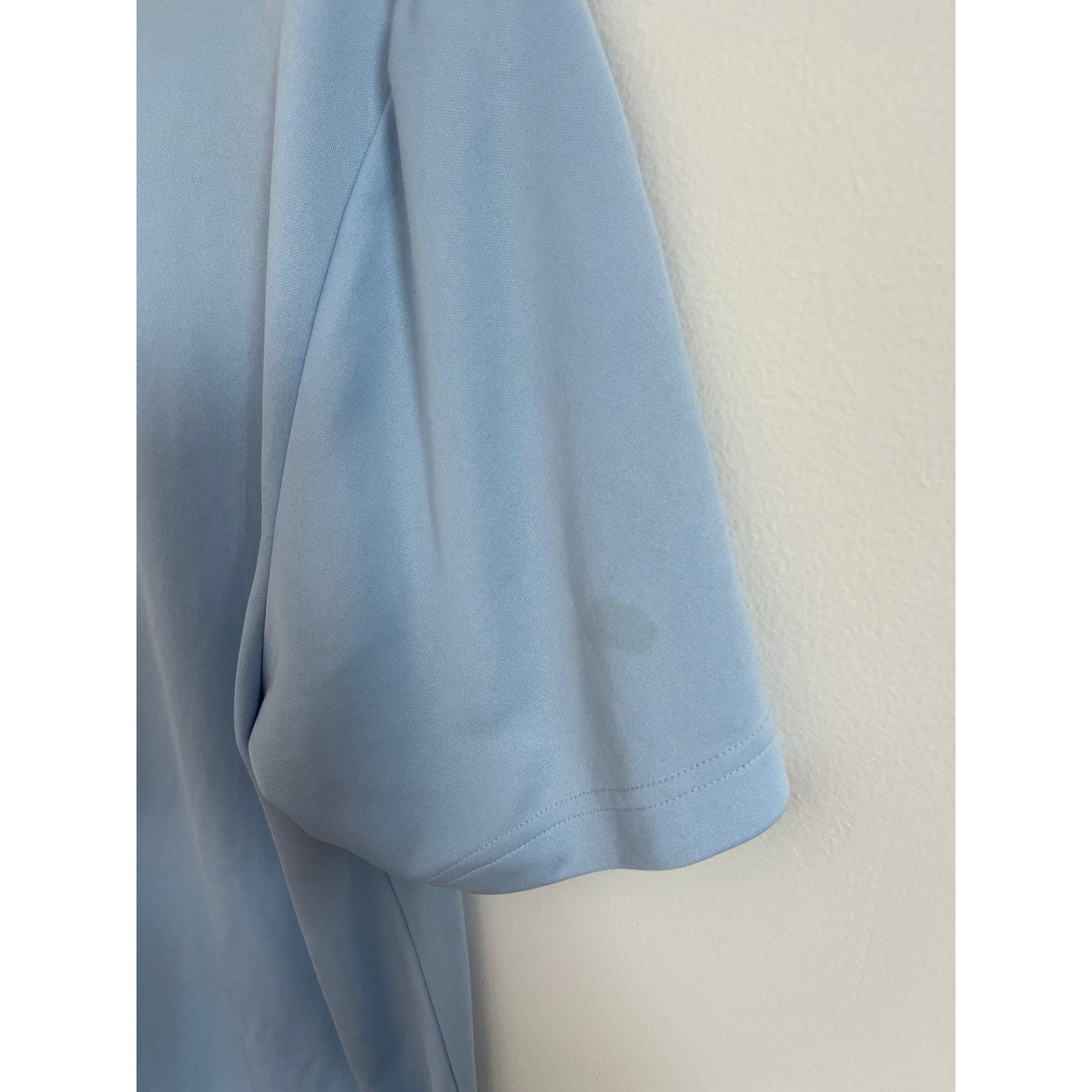 Adidas Primegreen Polo Shirt Men M Light Blue Performance Golf Tennis Logo