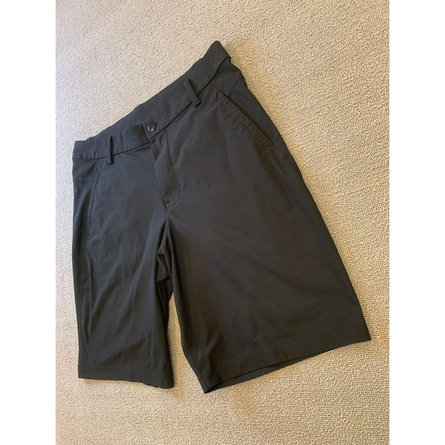 LULULEMON Men's Shorts 36 Black Golf Shorts Strech