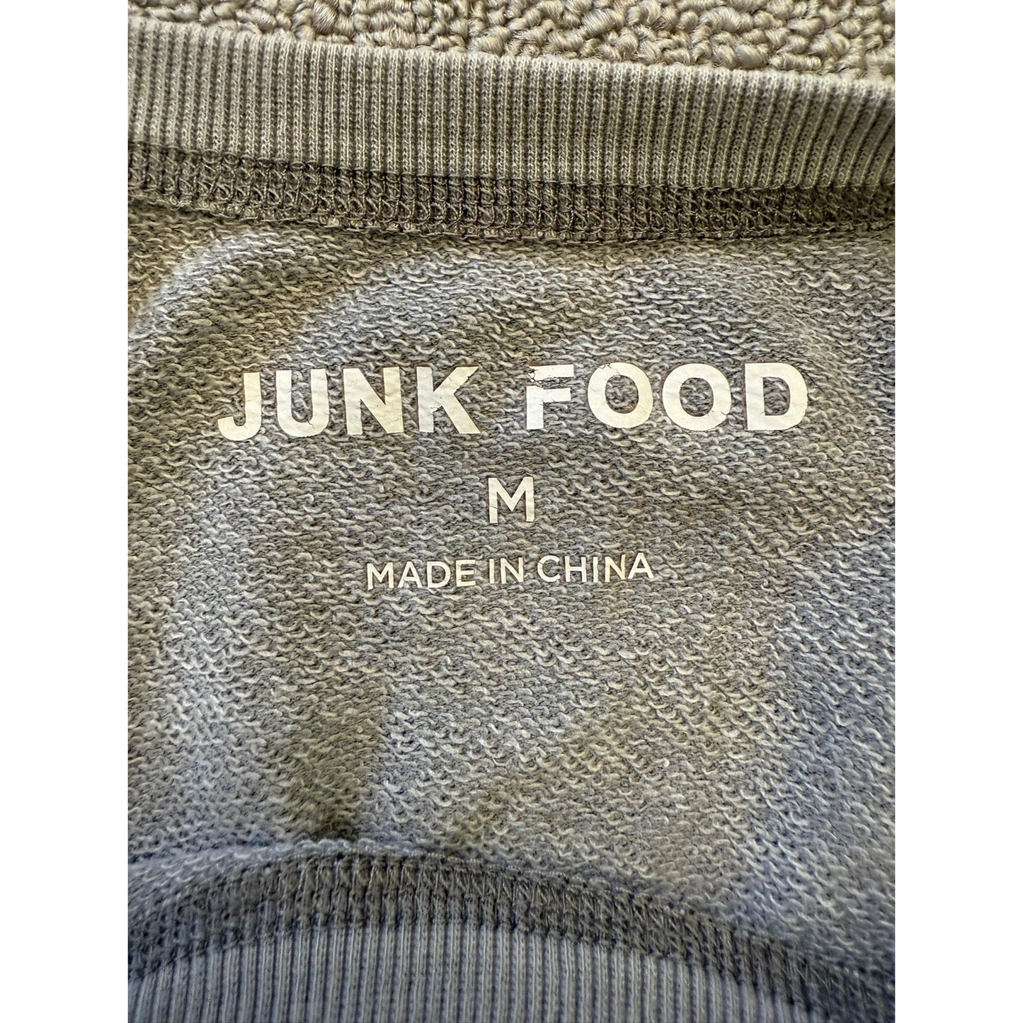 Junk Food Medium Women's The Beatles Distressed Crewneck Sweatshirt
