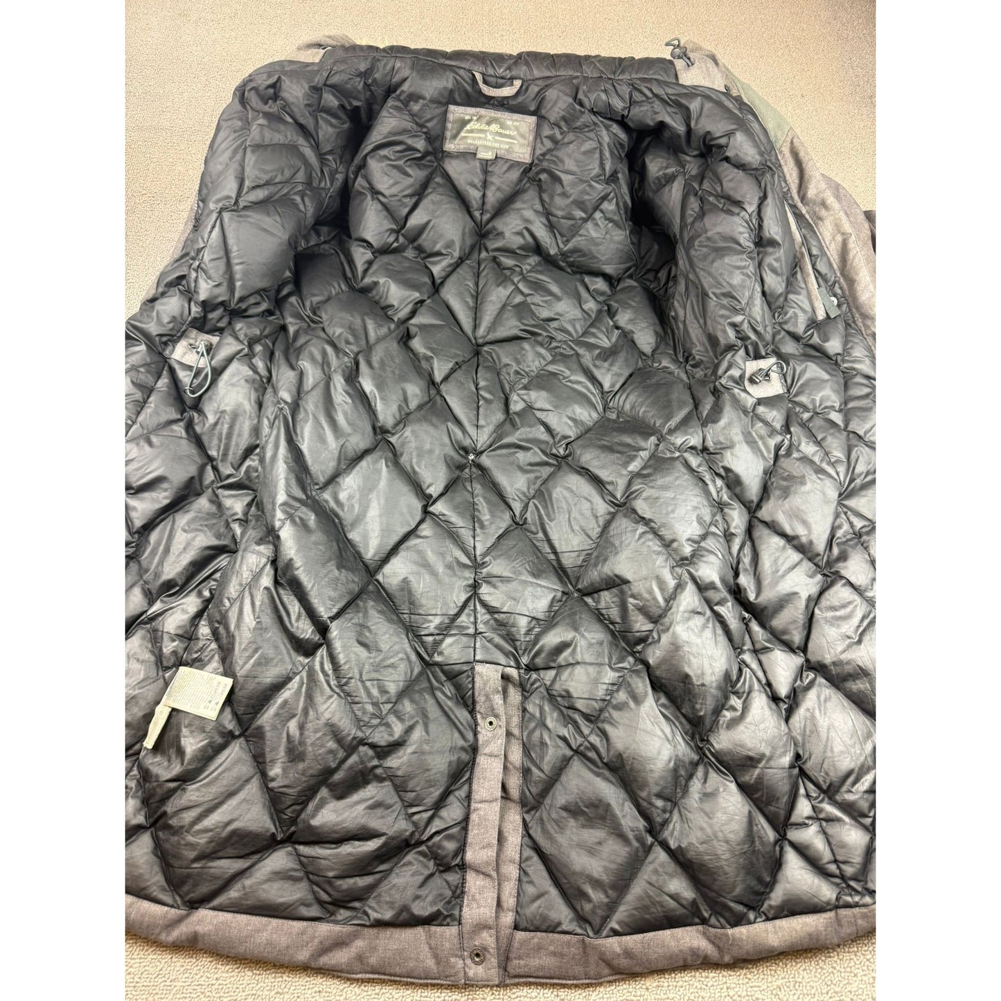 Eddie Bauer Women's Medium Gray Superior Down Stadium Parka