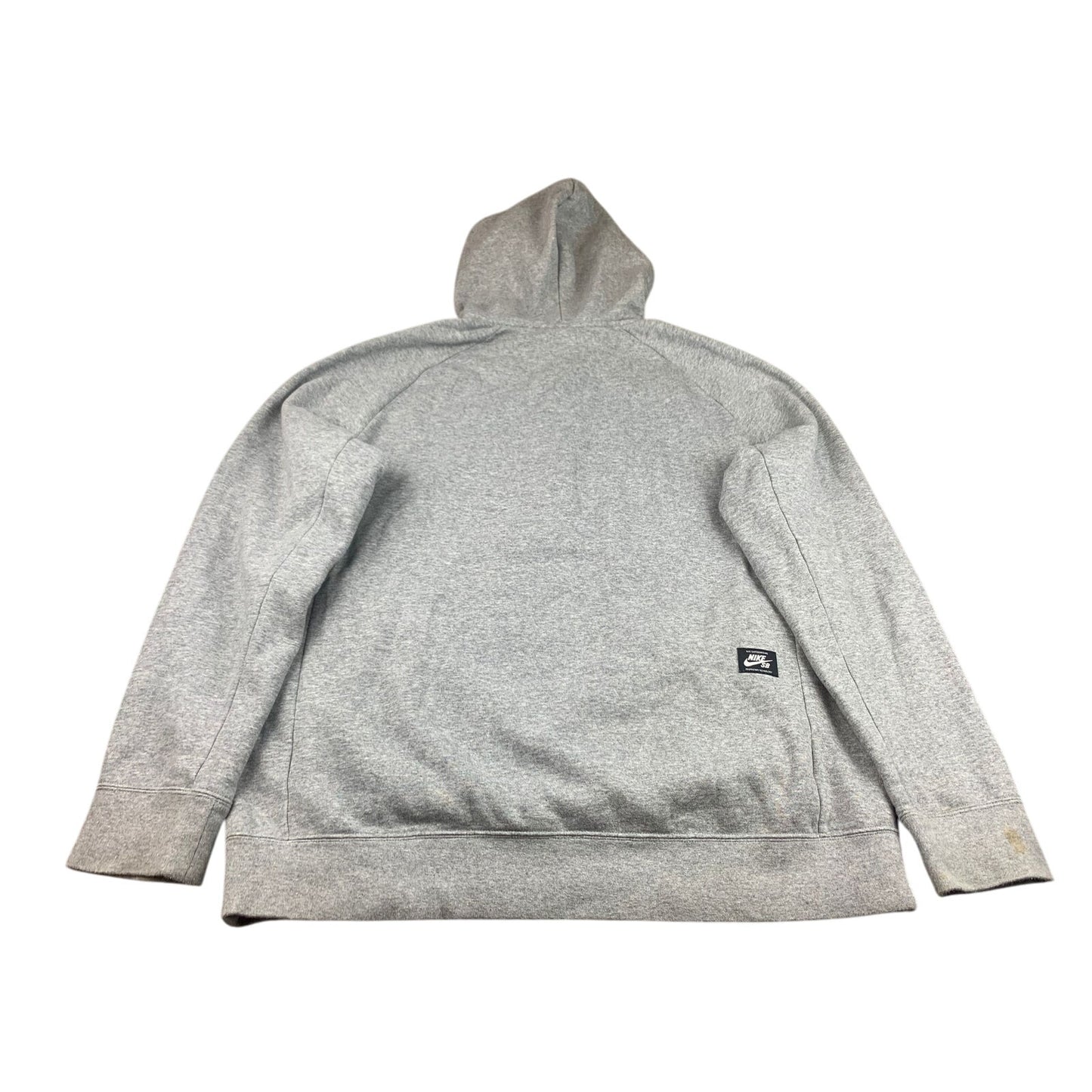 Nike SB Hoodie Icon Gray Quarter Zip Swoosh Logo Sweatshirt Men's XL