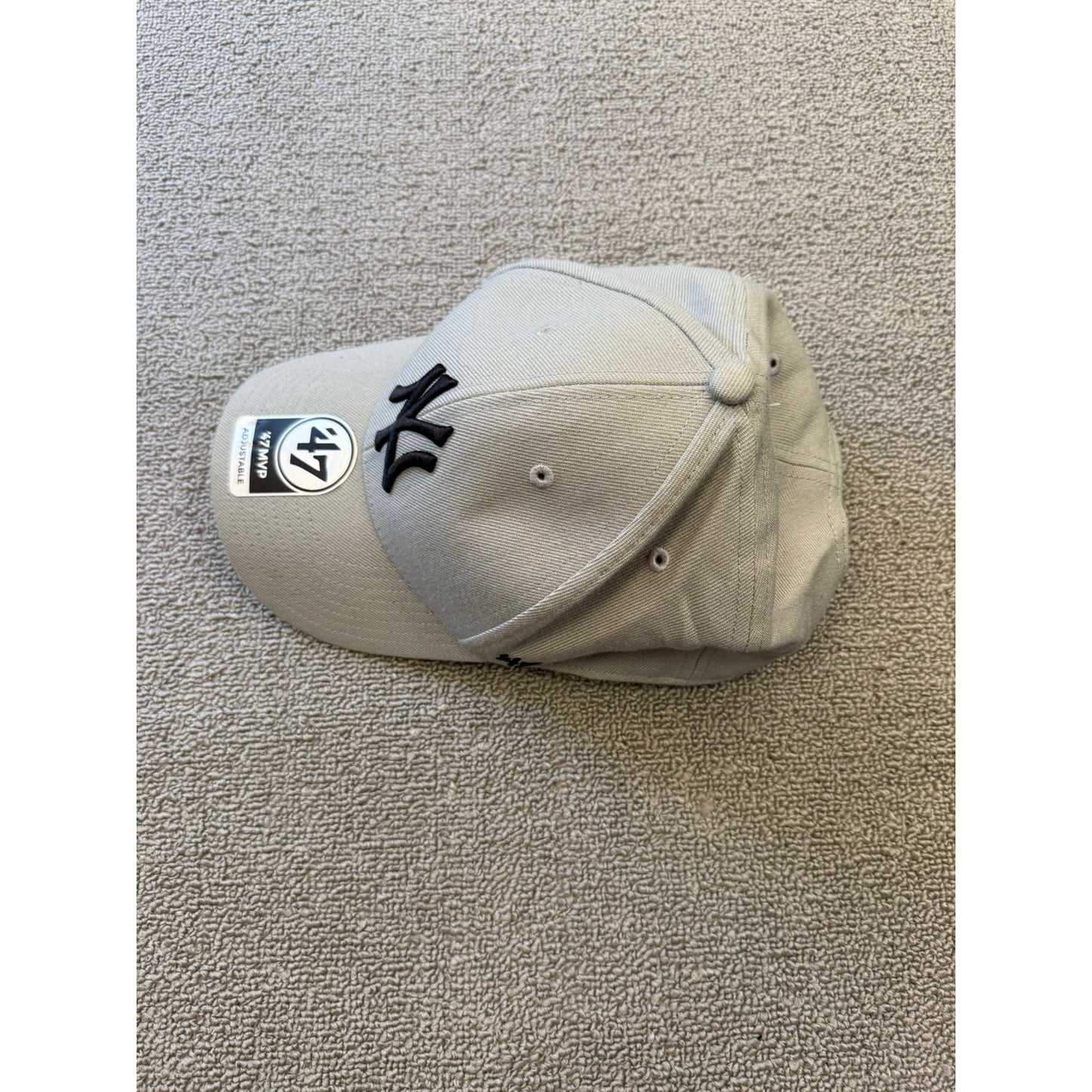 47 Brand New York Yankees Men's OSFA Grey Baseball Cap Adjustable