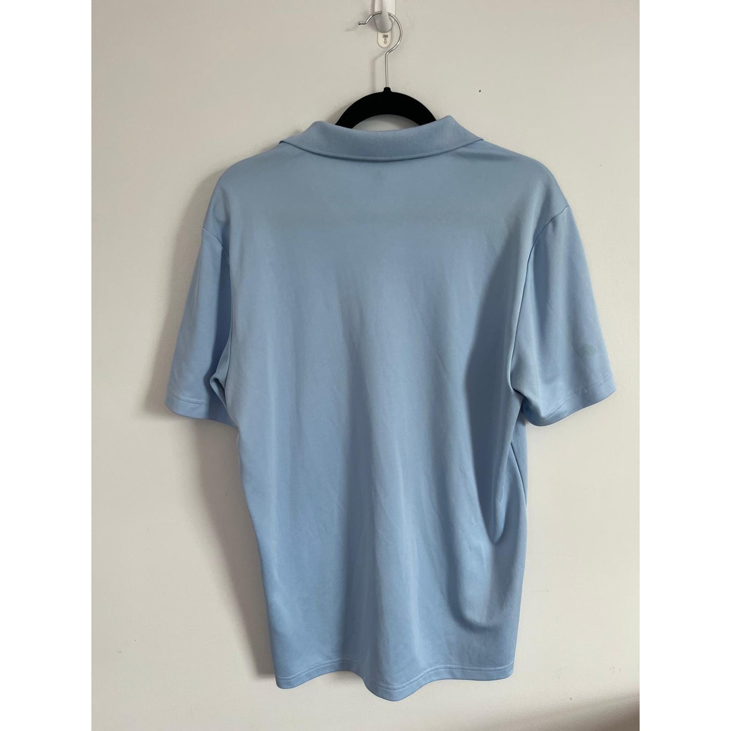 Adidas Primegreen Polo Shirt Men M Light Blue Performance Golf Tennis Logo