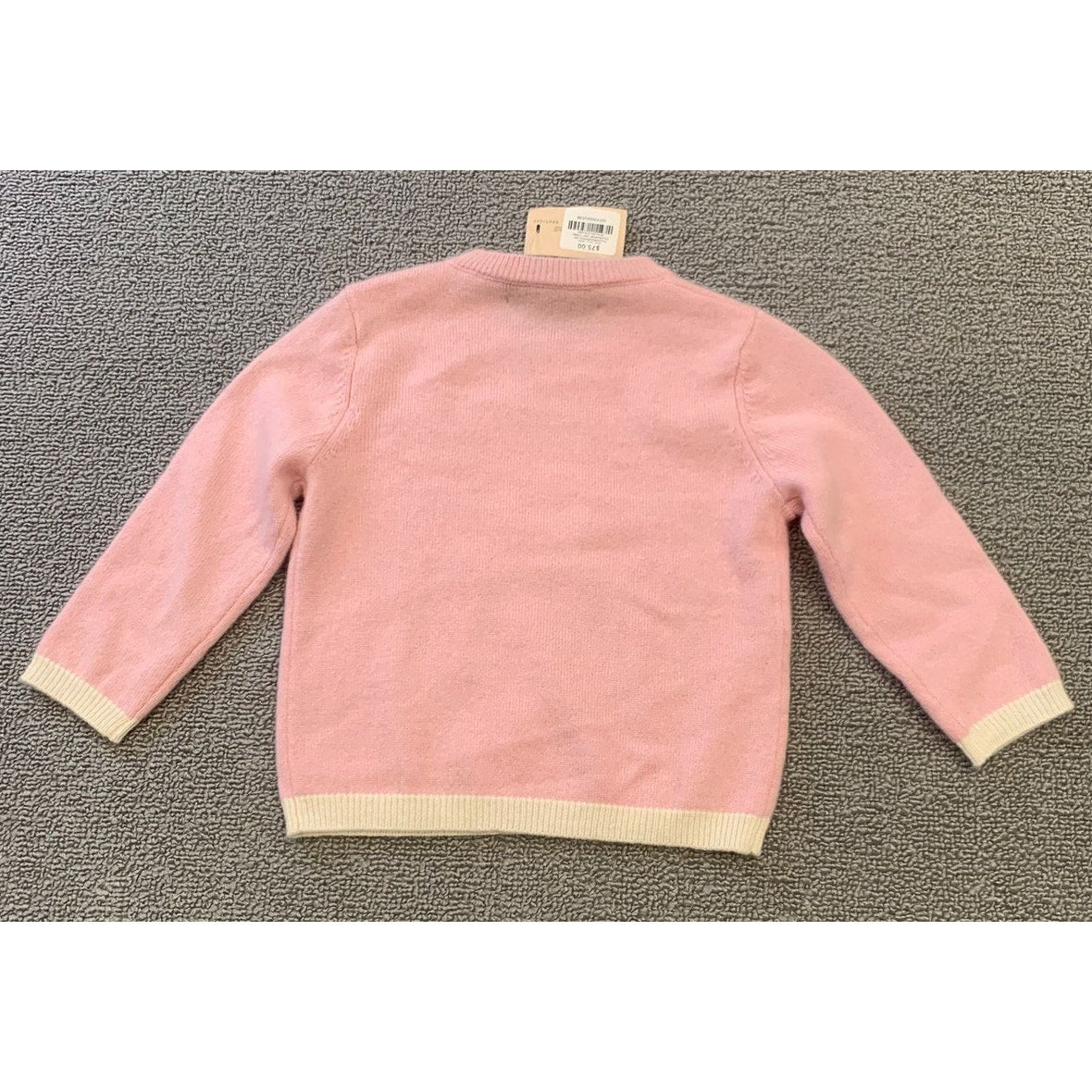 Sofia Cashmere Gilr's 12-18M Pink Teddy Bear Baby Sweater