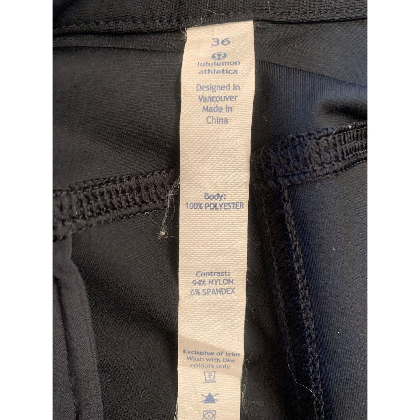 LULULEMON Men's Shorts 36 Black Golf Shorts Strech