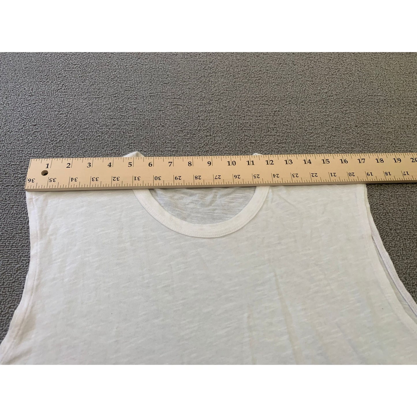 Buck Mason Men's Medium White Tank Top Made In USA