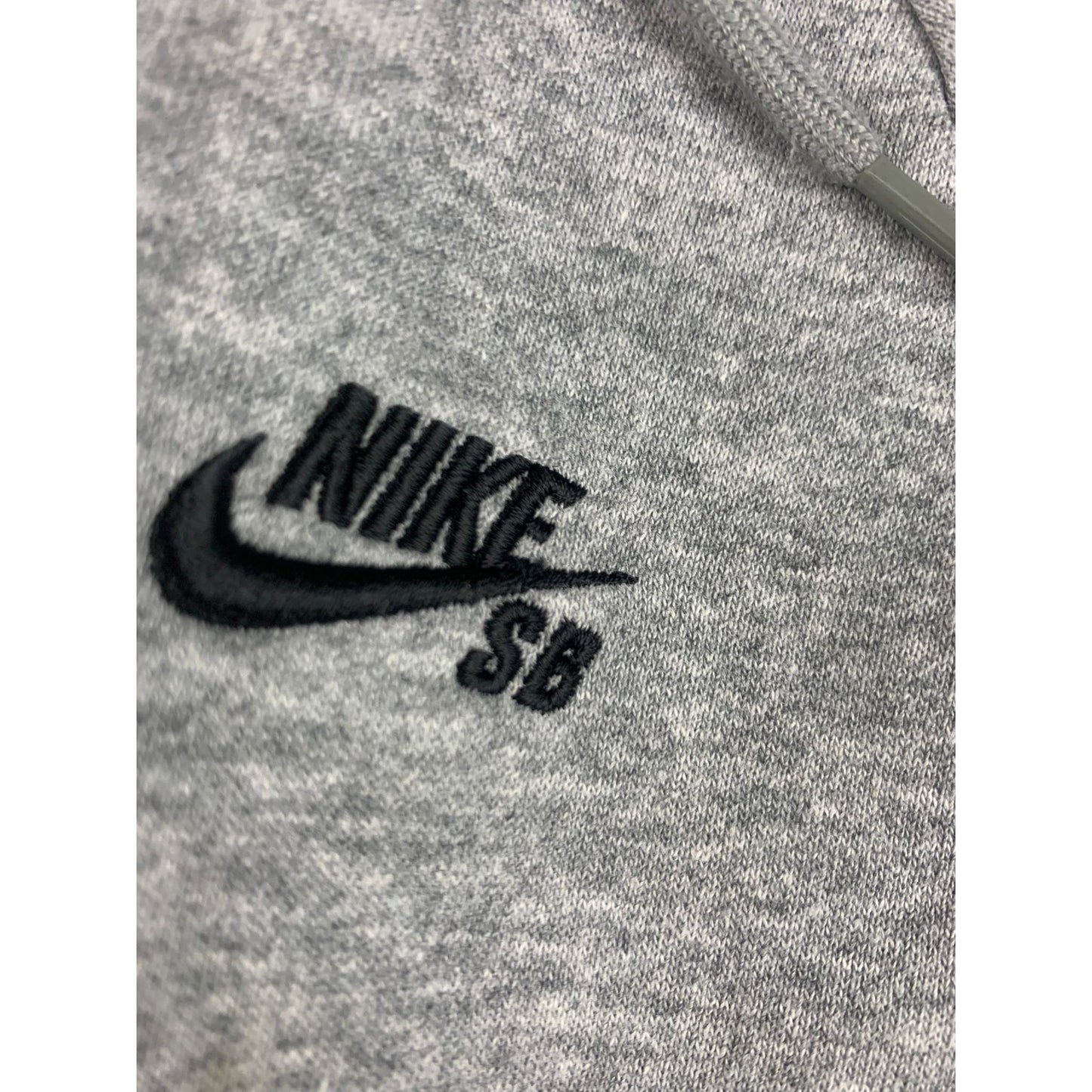 Nike SB Hoodie Icon Gray Quarter Zip Swoosh Logo Sweatshirt Men's XL
