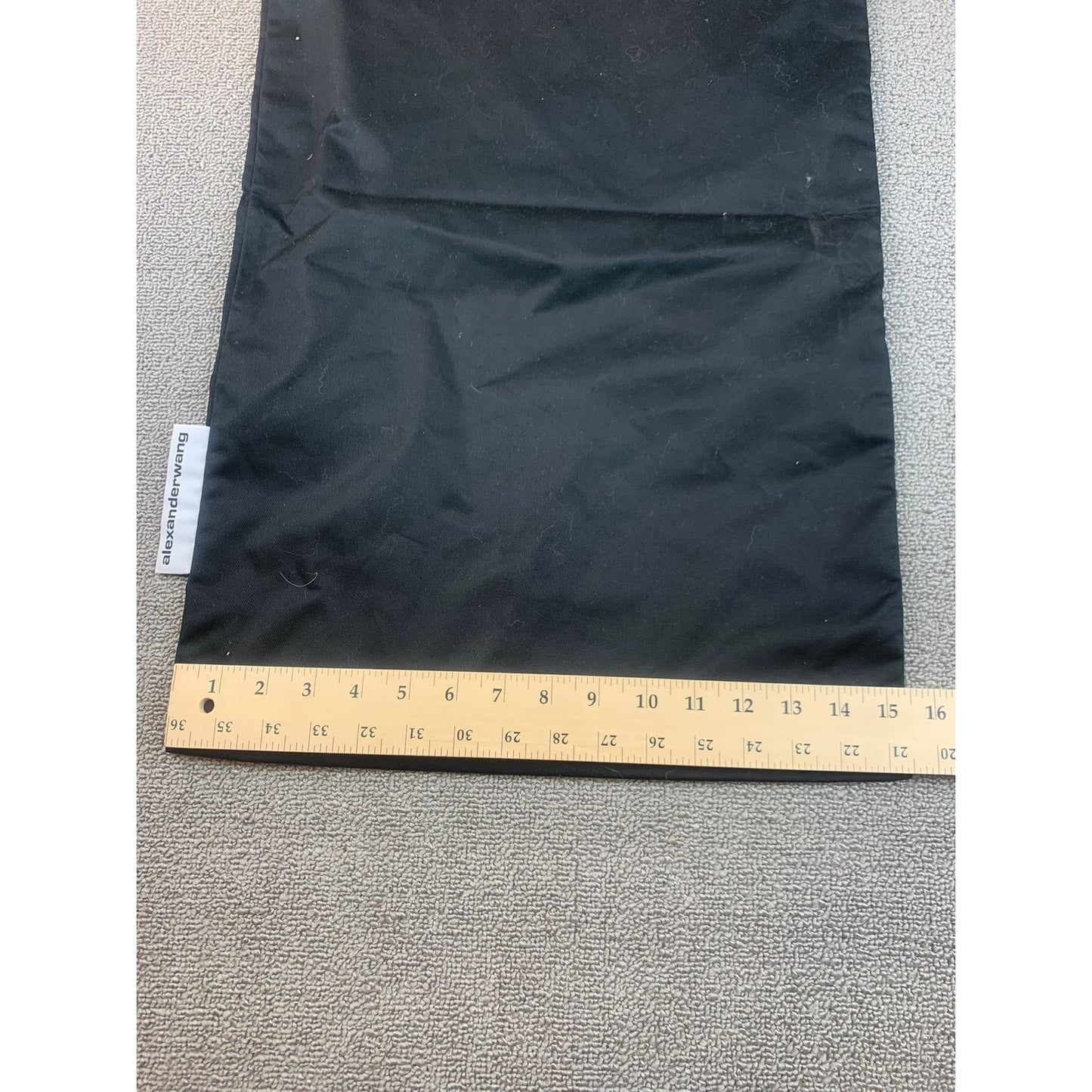 Alexander Wang Large Black Drawstring Dust Bag Storage Protective Travel