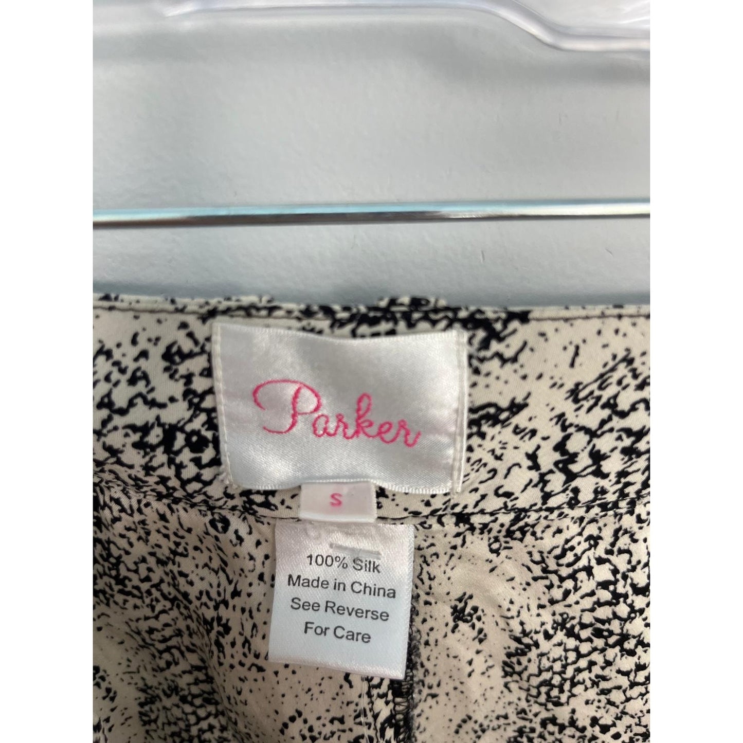 Parker Silk Lounge Shorts Women S Black White Animal Print Pull On