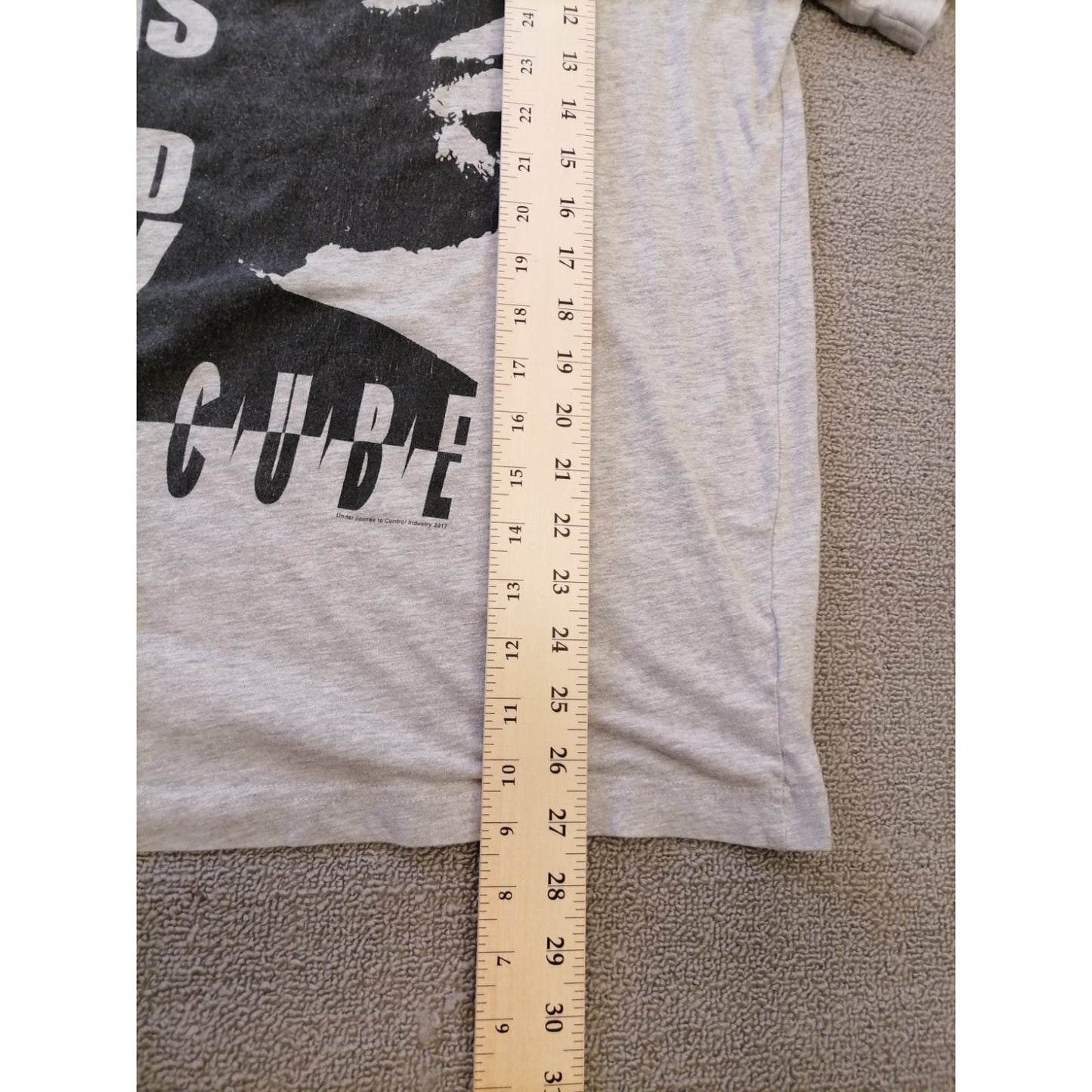 MF Mens L Ice Cube "Today Was A Good Day" Graphic T-Shirt Gray Hip Hop Tee