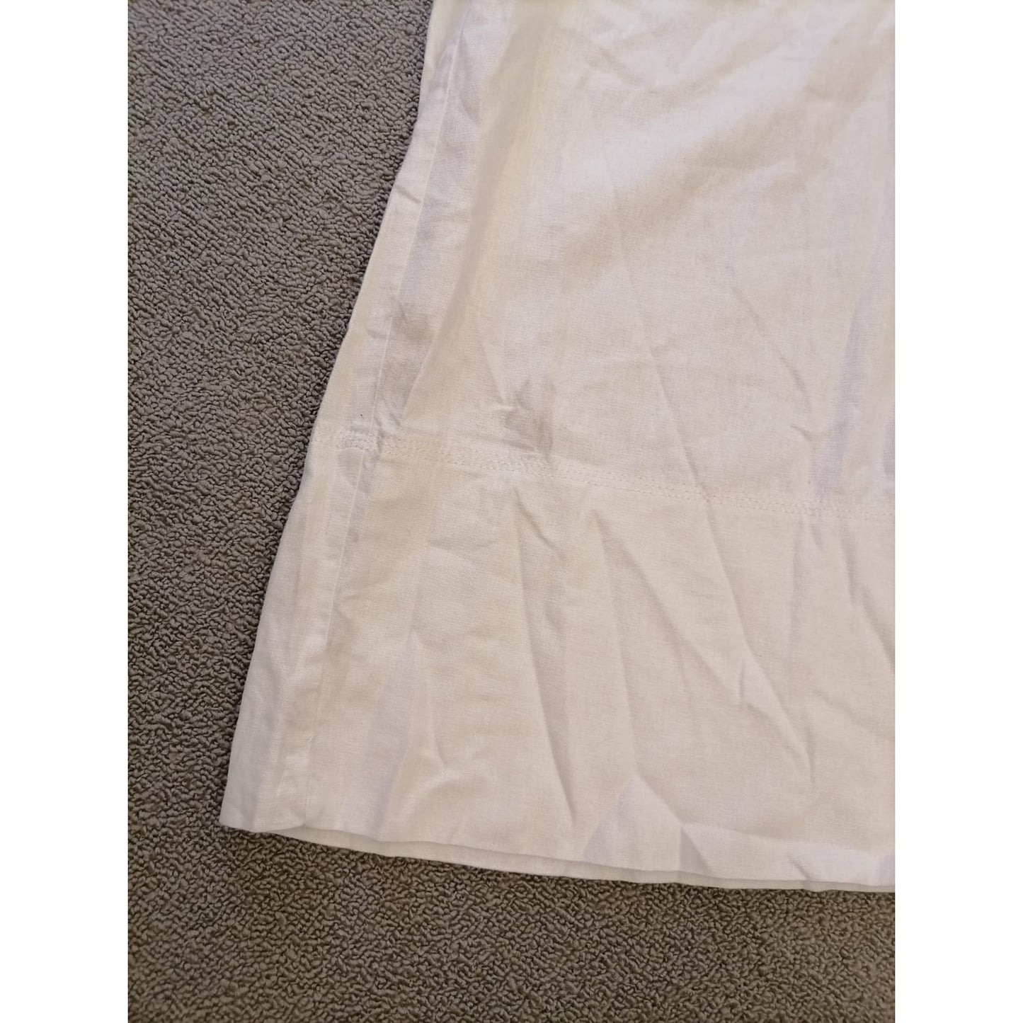 Banana Republic Linen Women's S/P White Wide Leg Pant Relaxed Fit Lightweight