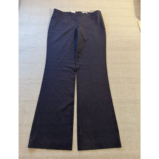 BOSS Hugo Boss Women's Dark Navy Wide Leg Pants US 10 Professional Style