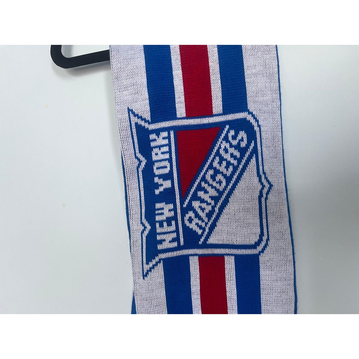 New York Rangers Scarf Men One Size Blue Red White Knit Logo KIA Promo NHL