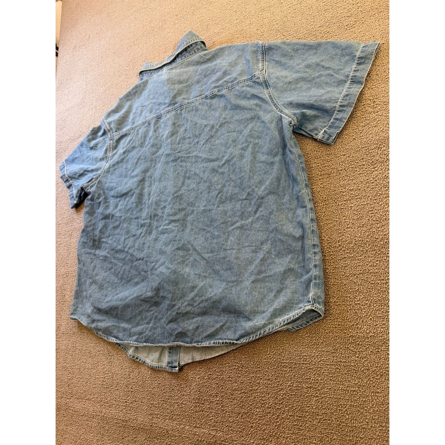 Vintage Looney Tunes Women's 18W/20W Cotton Denim Shirt Syl & Tweety