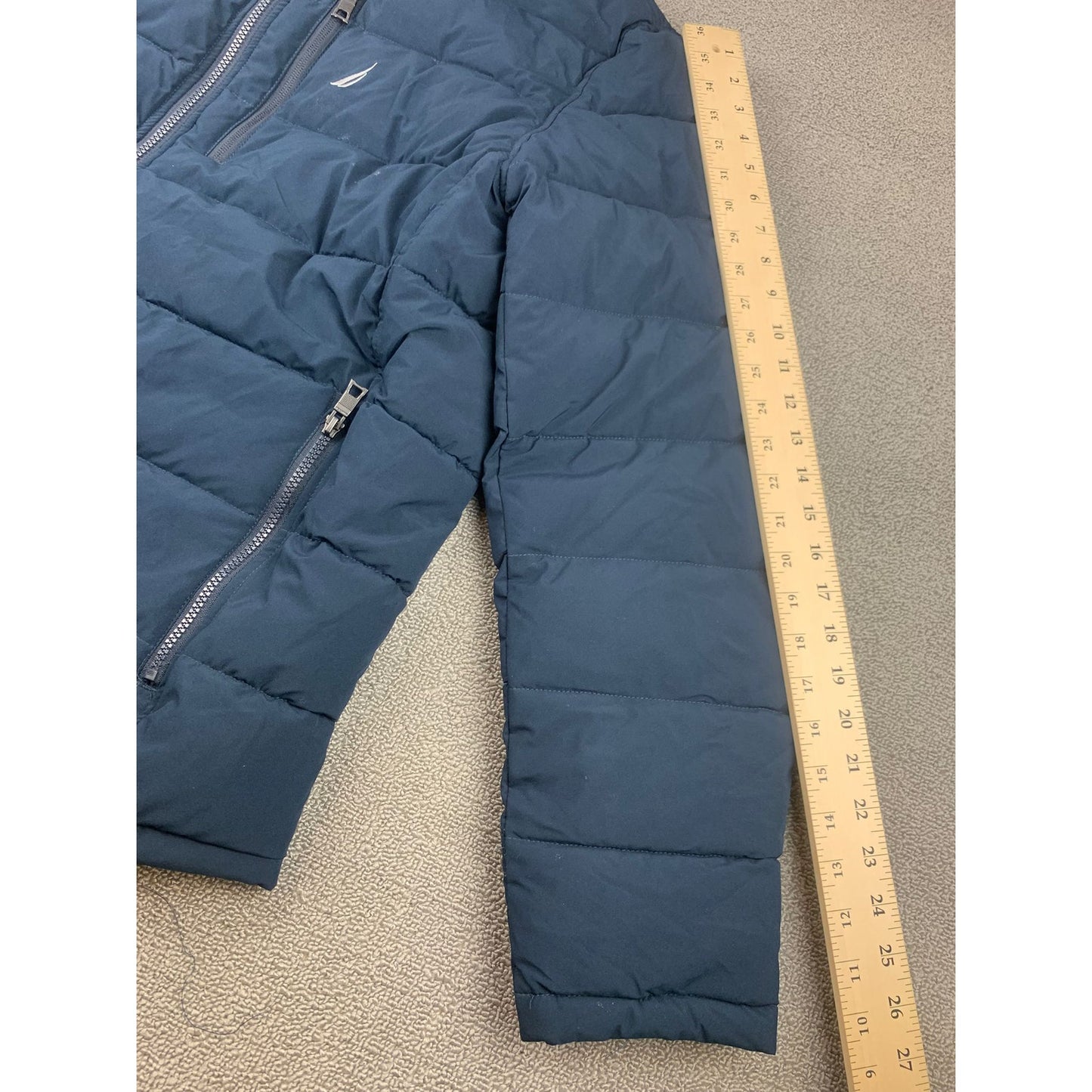 Nautica Mens XL Blue Down Puffer Jacket Coat