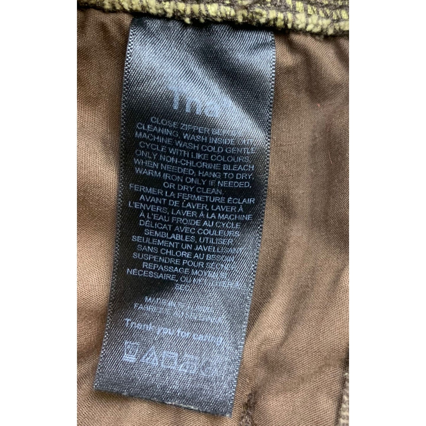 TNA Aritzia Women 00 Green Camo Greenwich Carpenter Straight Leg Pants