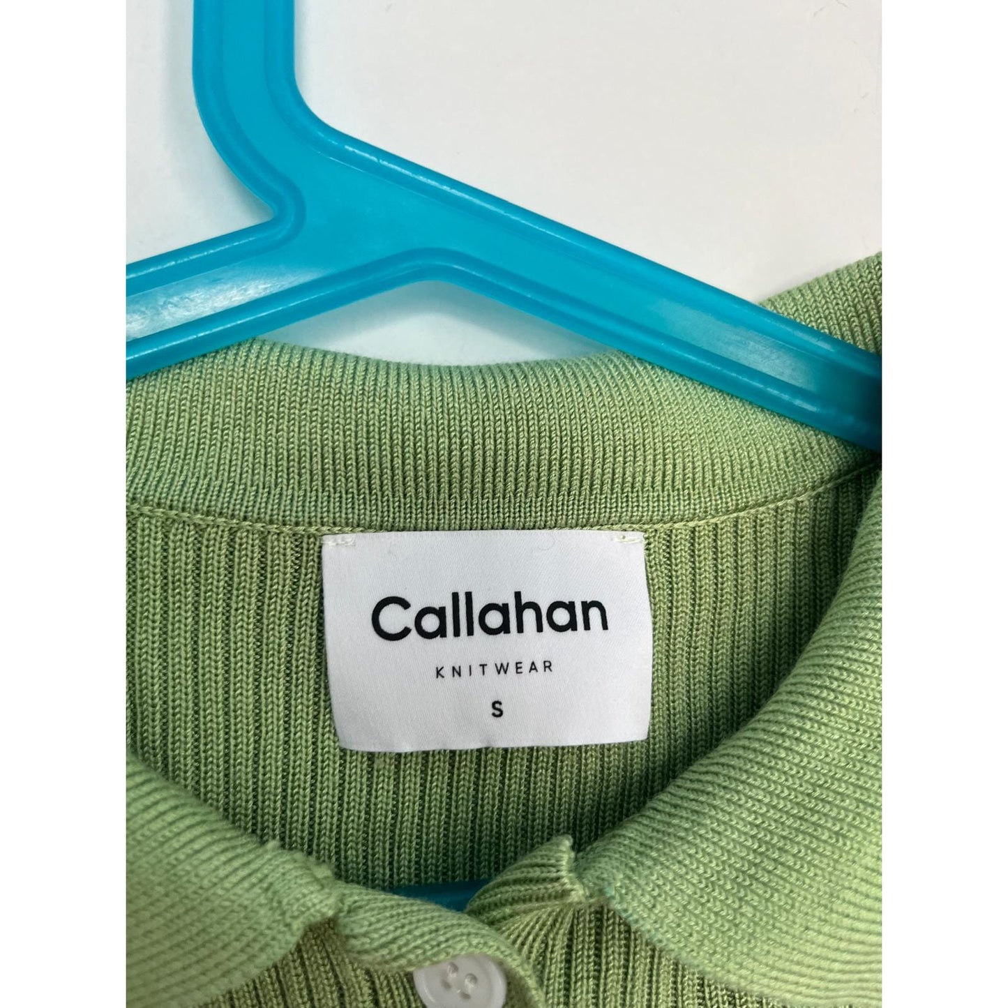 Callahan Knitwear Two Piece Set Women S Ribbed Green Button Top Shorts