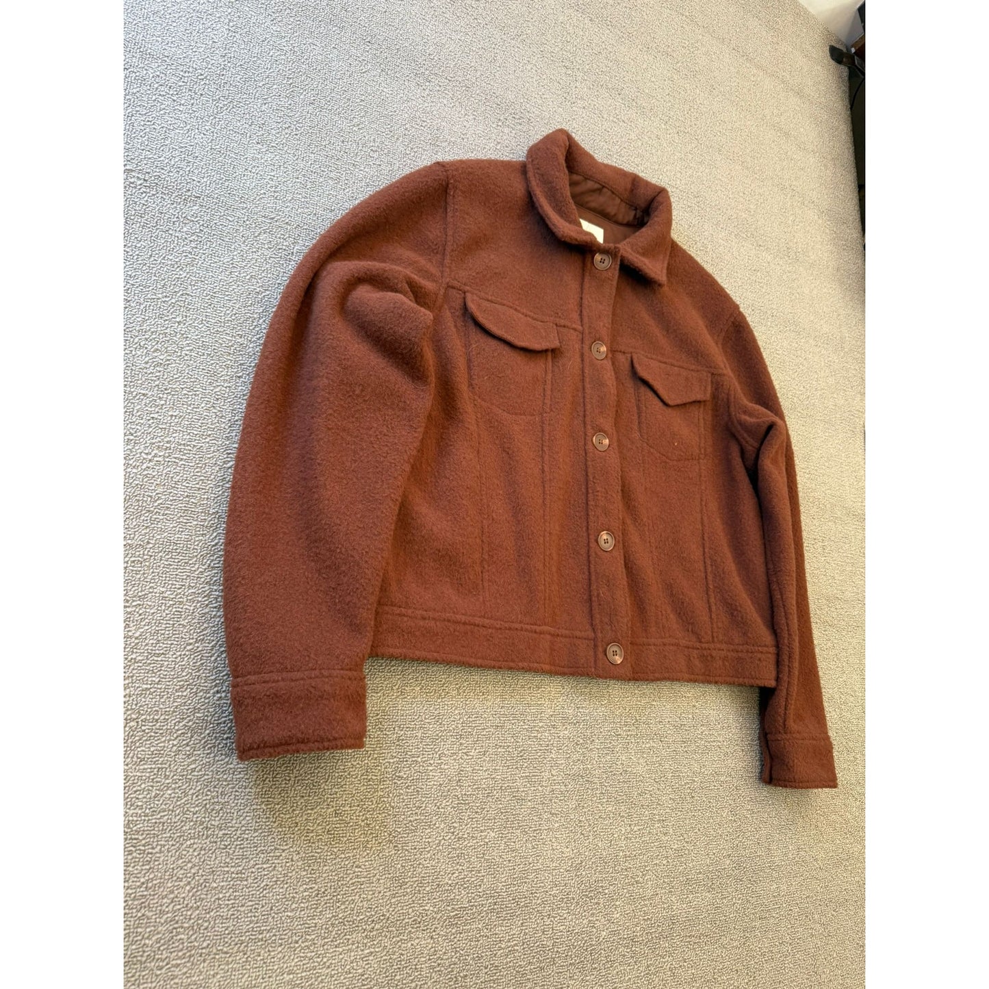 Joie Brown Jacket Women's Size L/G Button Up Outerwear