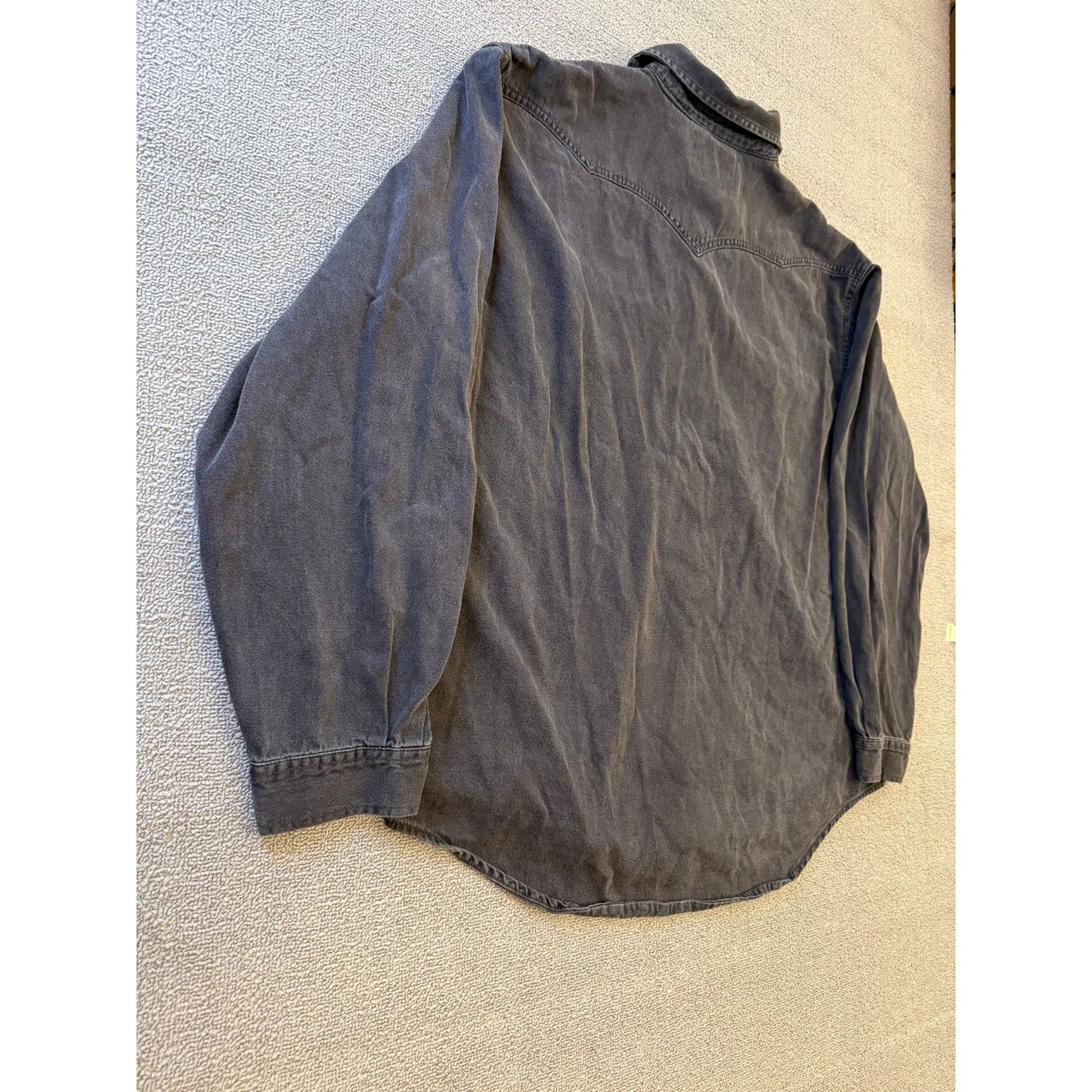 Levis Mens XXL Black Western Jean Snap Shirt Long Sleeve