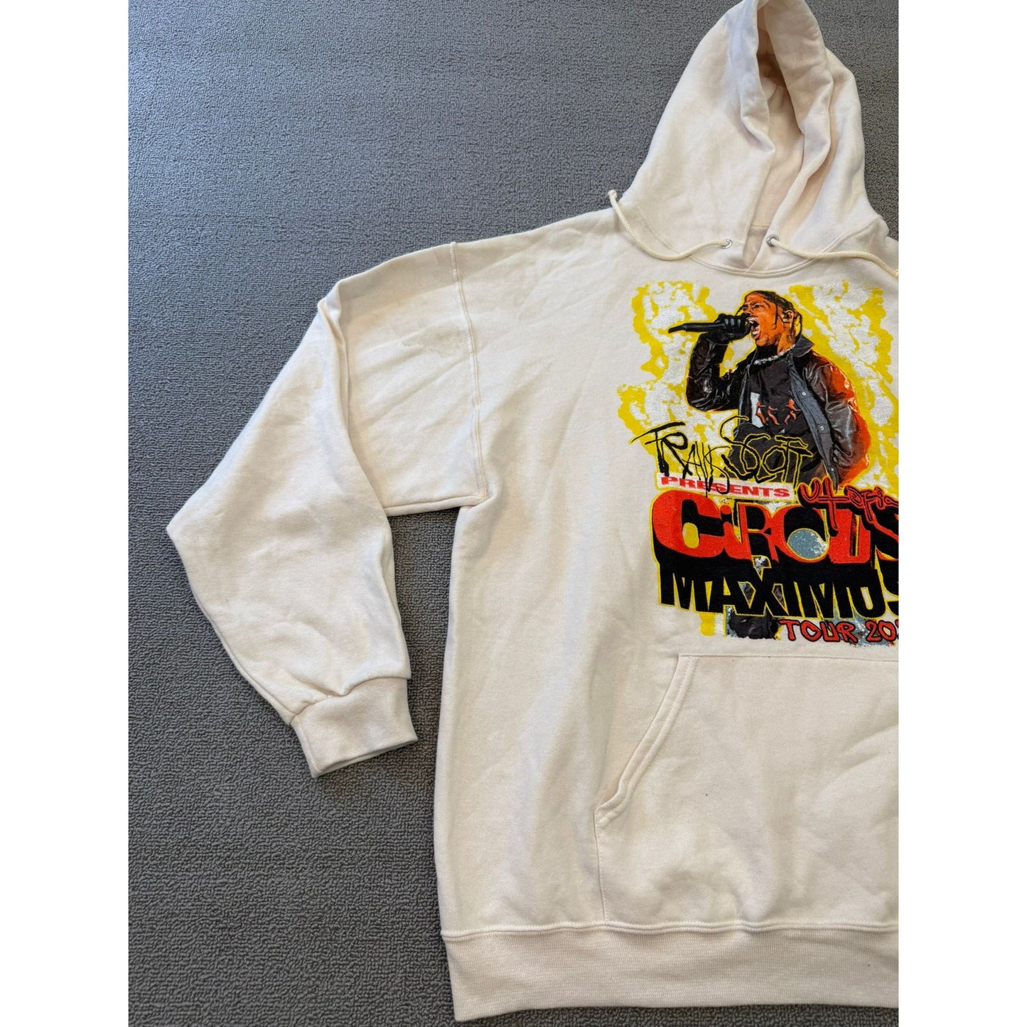Jerzees Nublend Mens Extra Large Travis Scott Circus Maximus Tour 2023 Hoodie