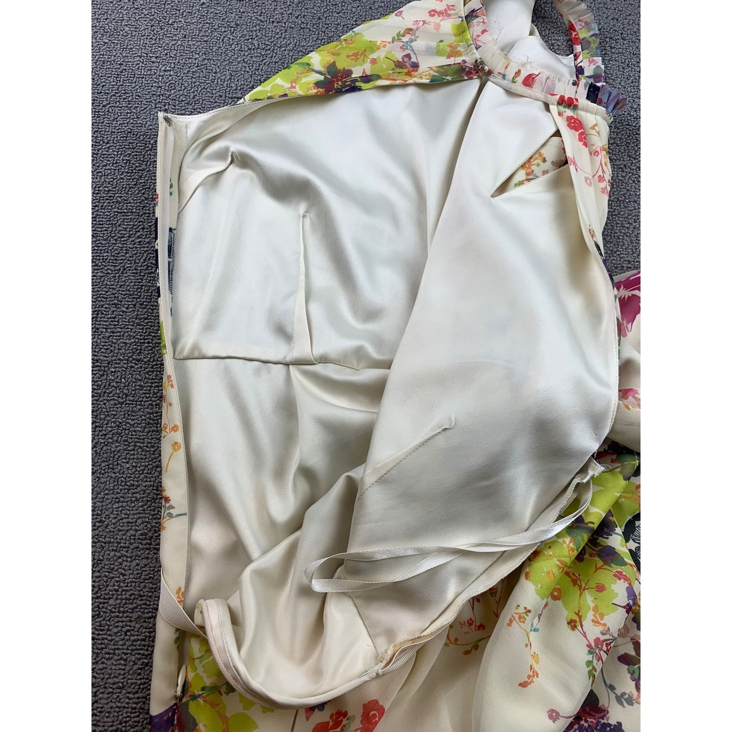 TED BAKER Cream Attavia Summer Bloom Print Maxi Size Small