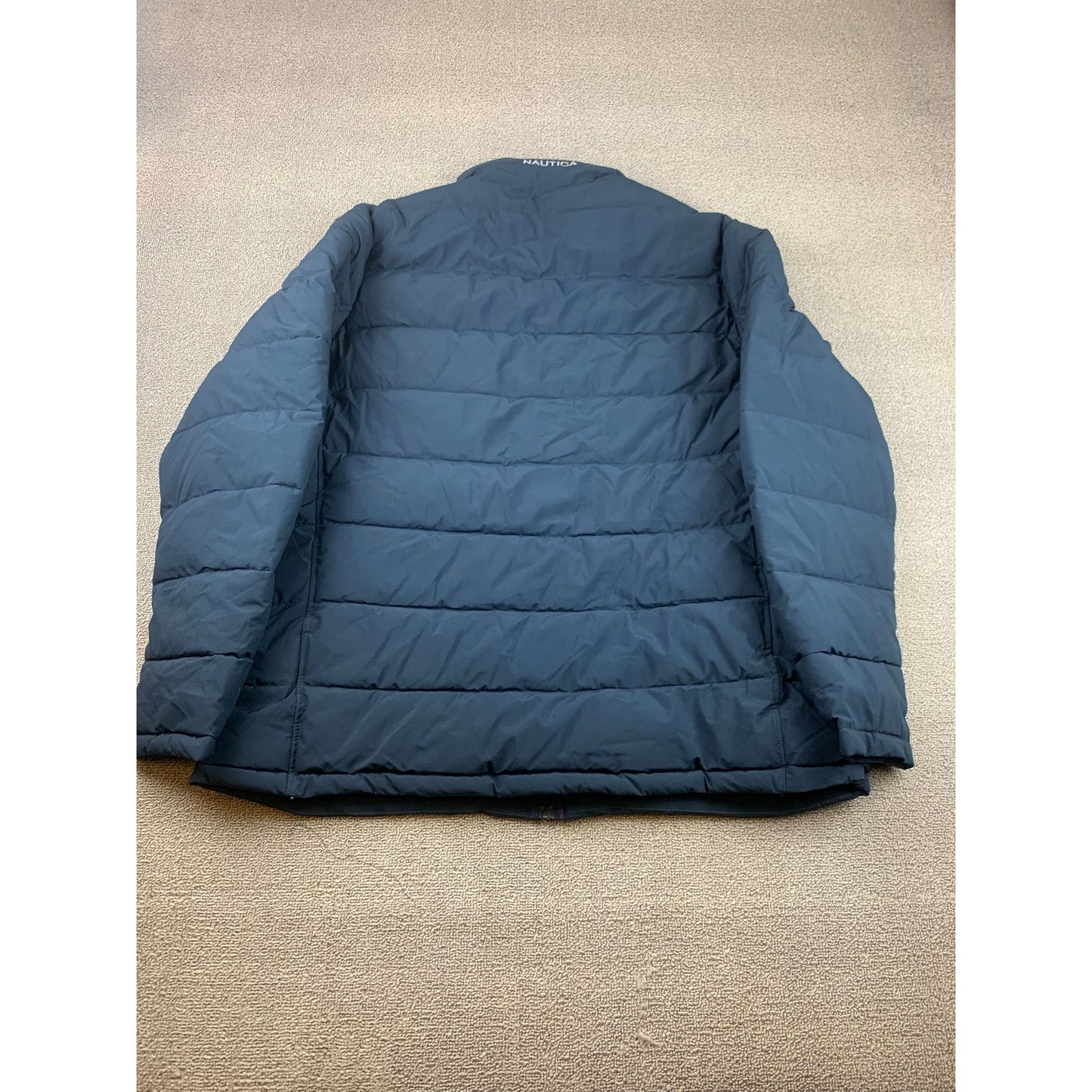Nautica Mens XL Blue Down Puffer Jacket Coat