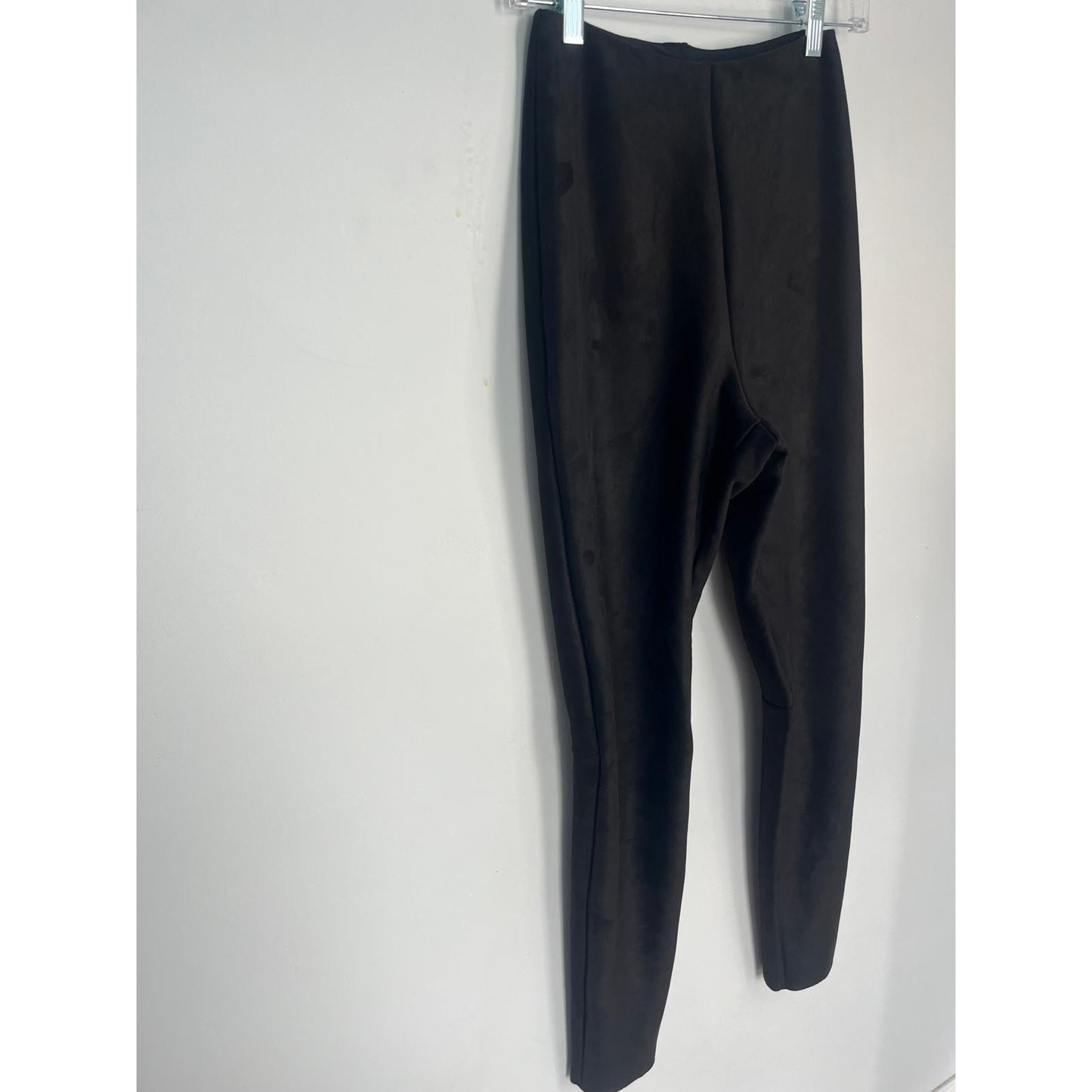 Commando Faux Suede Leggings Women S Black High Rise Stretch Pull On
