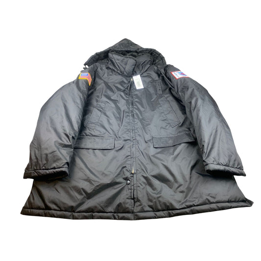 National Patrol Mens 2XL Black Jacket All Weather Puffer