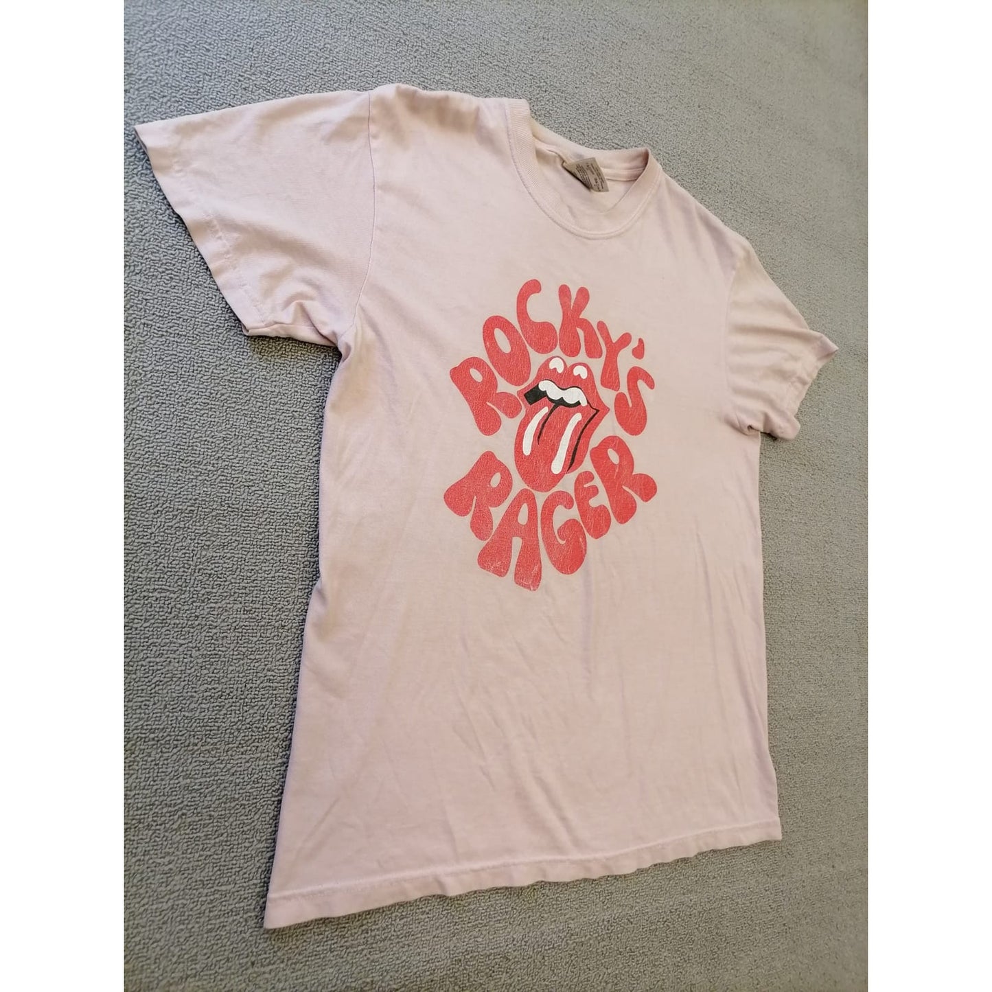 Comfort Colors Male Medium Rocky's Rager Graphic Tee Soft Cotton Casual Style