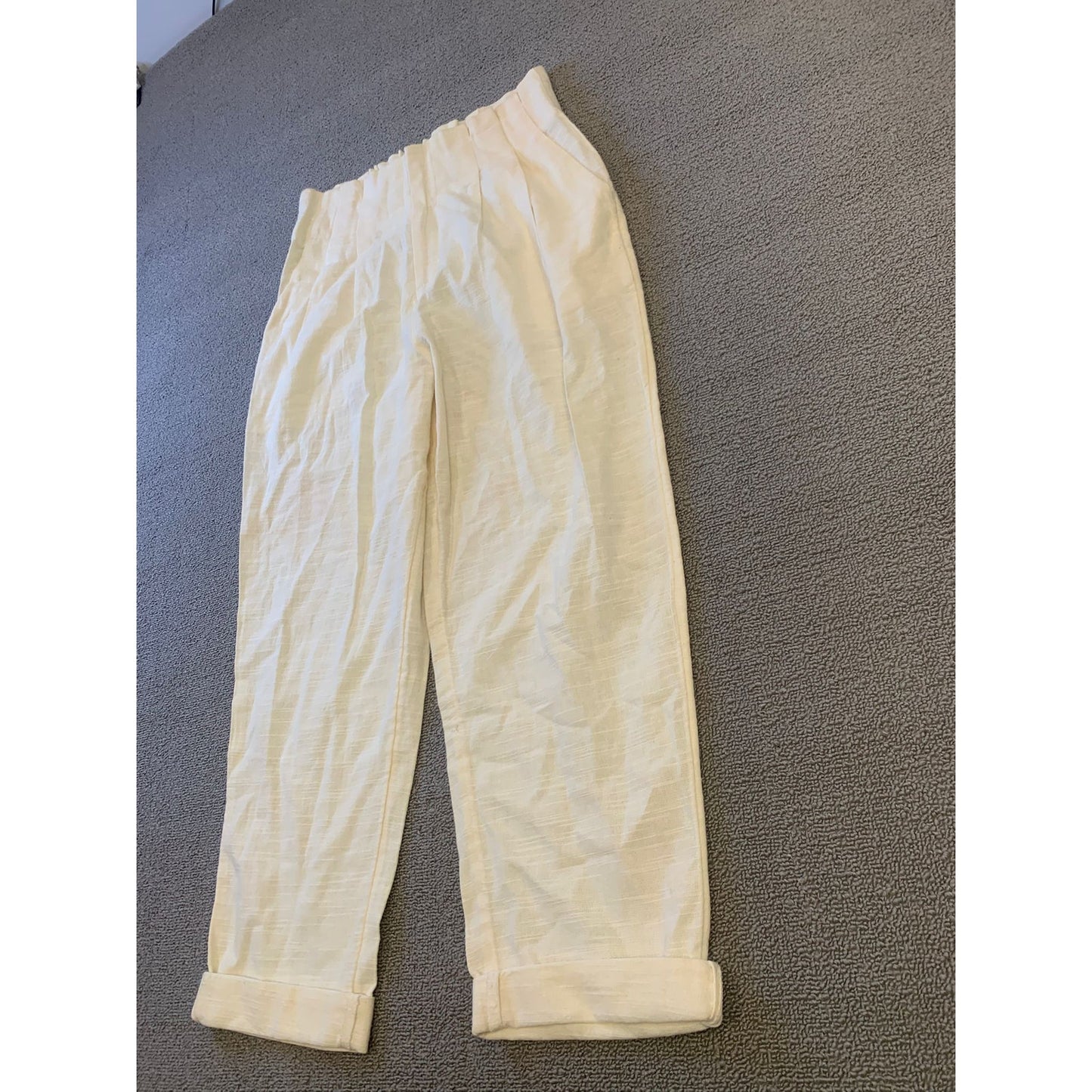 L SPACE Female Medium White Cotton Havana Pants Light Summer