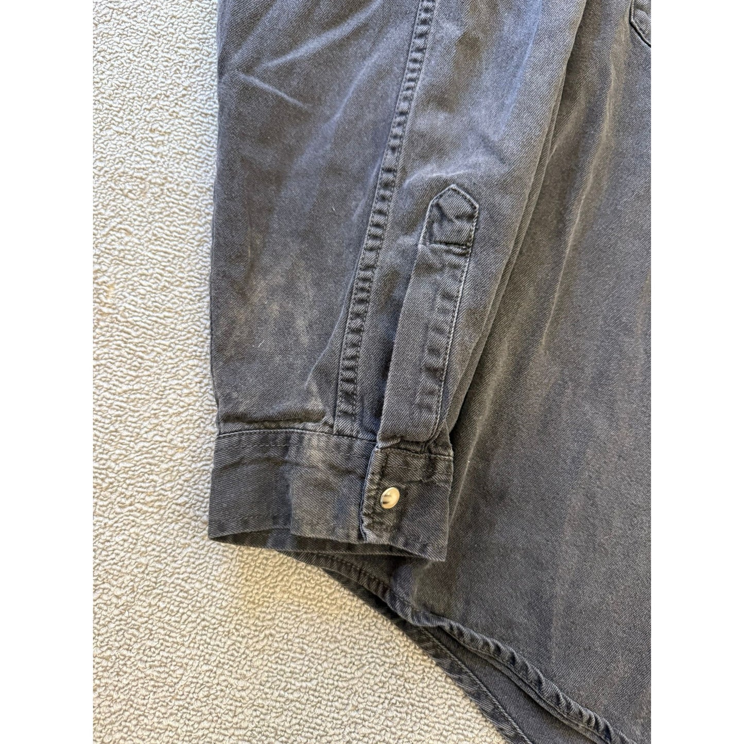 Levis Mens XXL Black Western Jean Snap Shirt Long Sleeve