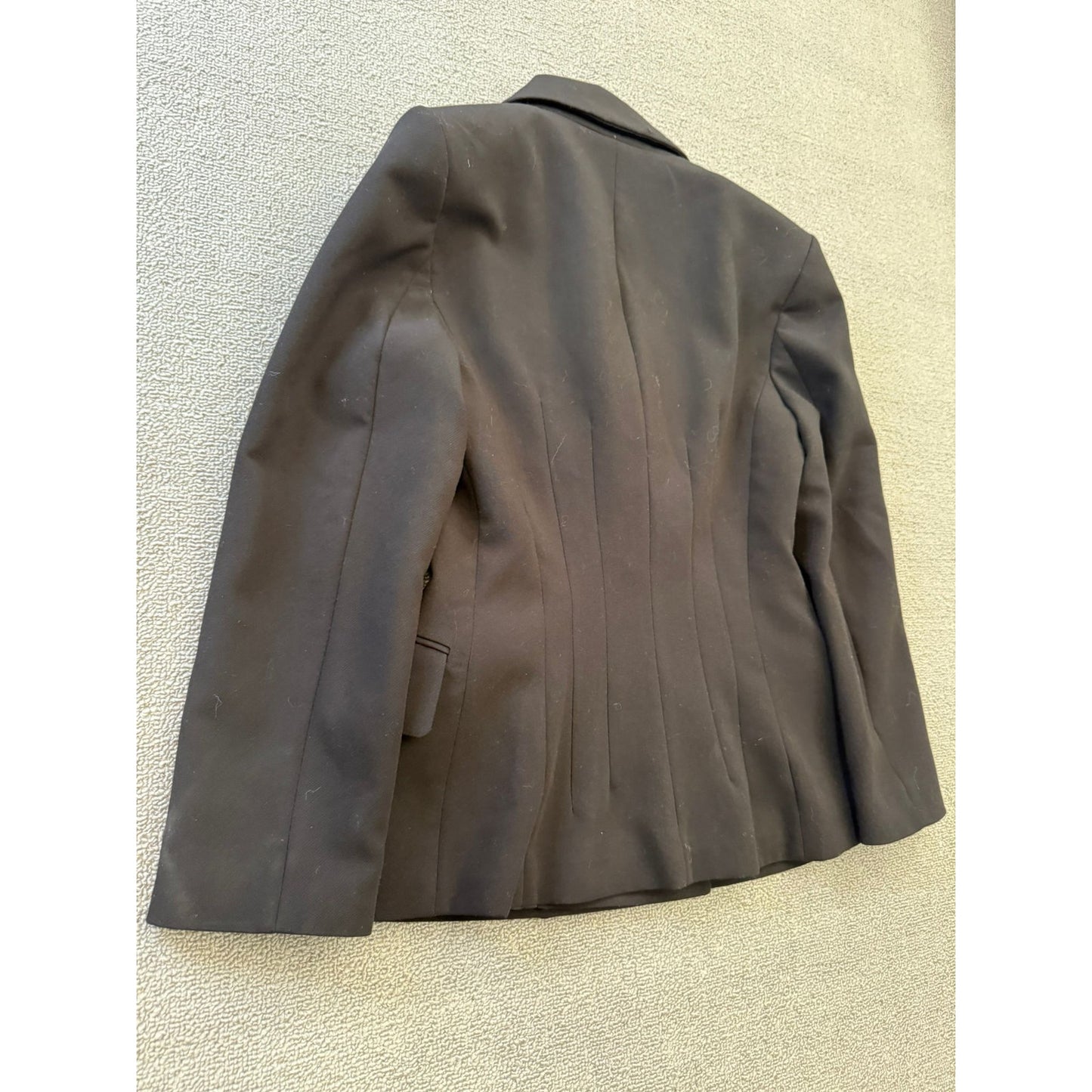 ZARA Women XS Black Double Breasted Blazer Black