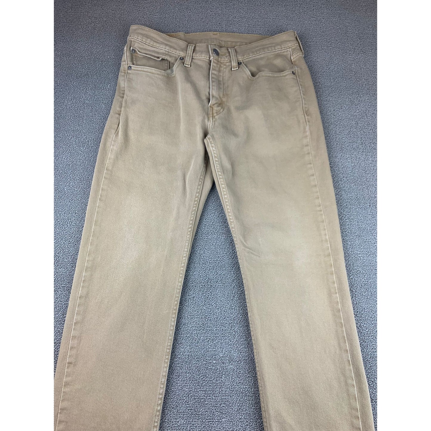 Levi's Men's 31x32 514 Straight Fit Beige Chino Khaki Jeans
