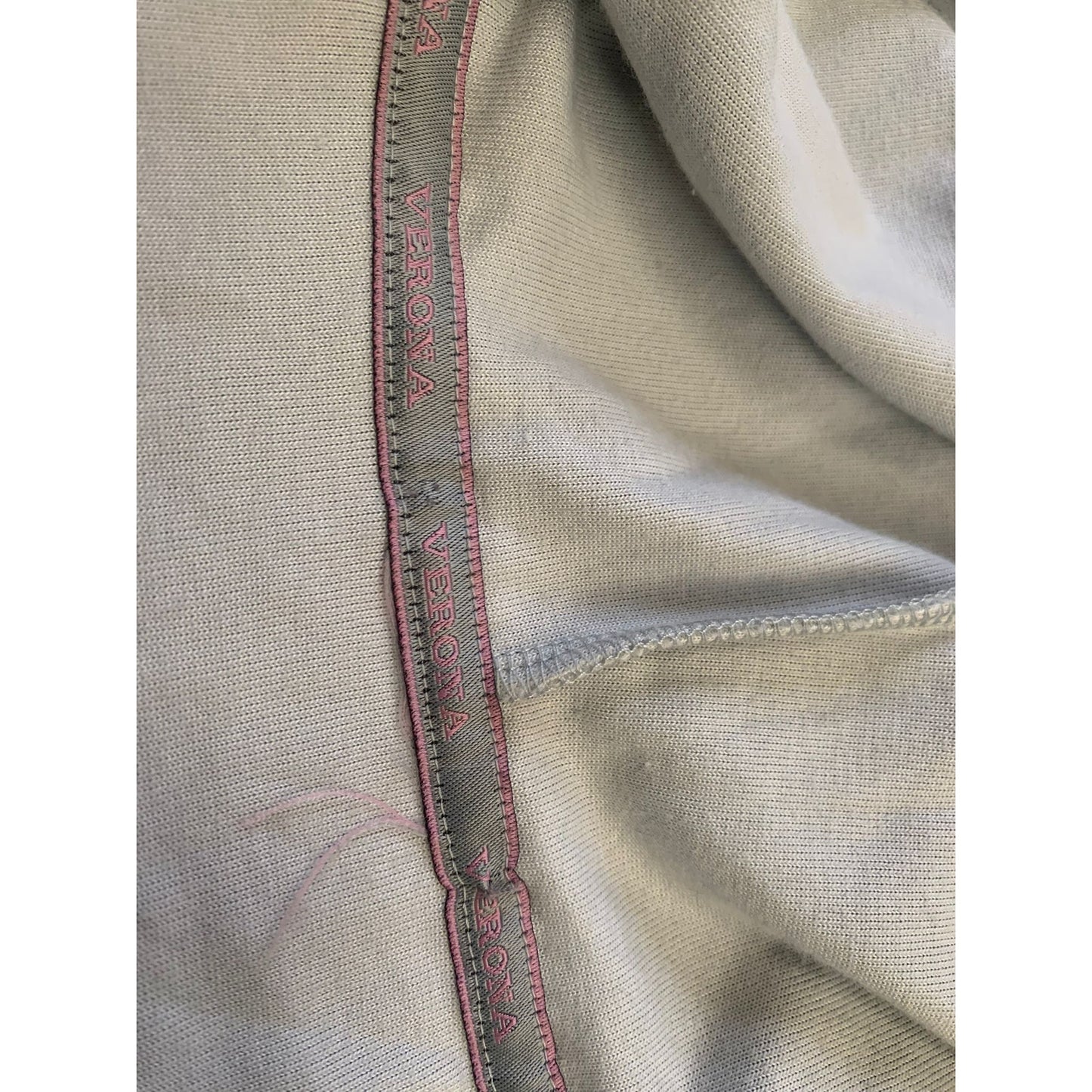 VERONA L Women's Gray Full Zip Velour Hooded Sweatshirt Soft Y2K