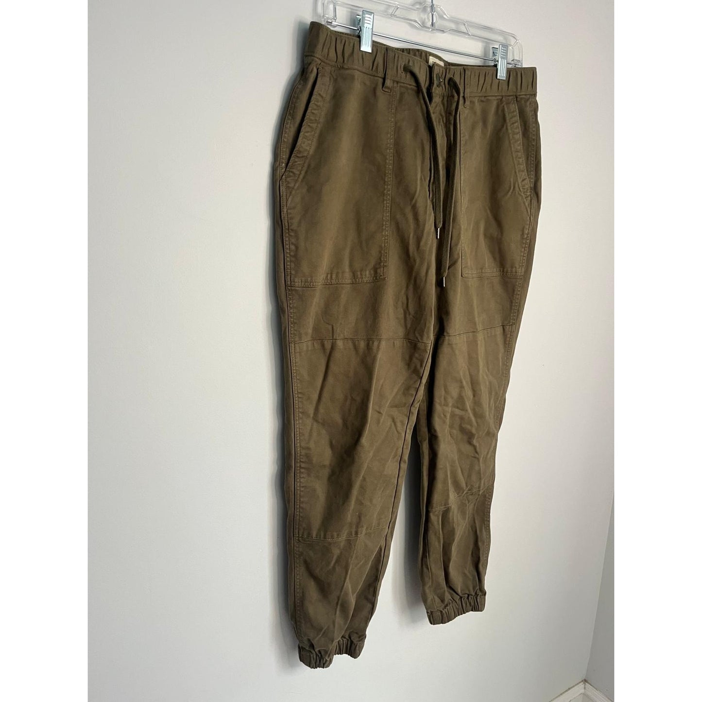 Todd Snyder Jogger Pants Men M Olive Brown Cotton Casual Tapered Pockets