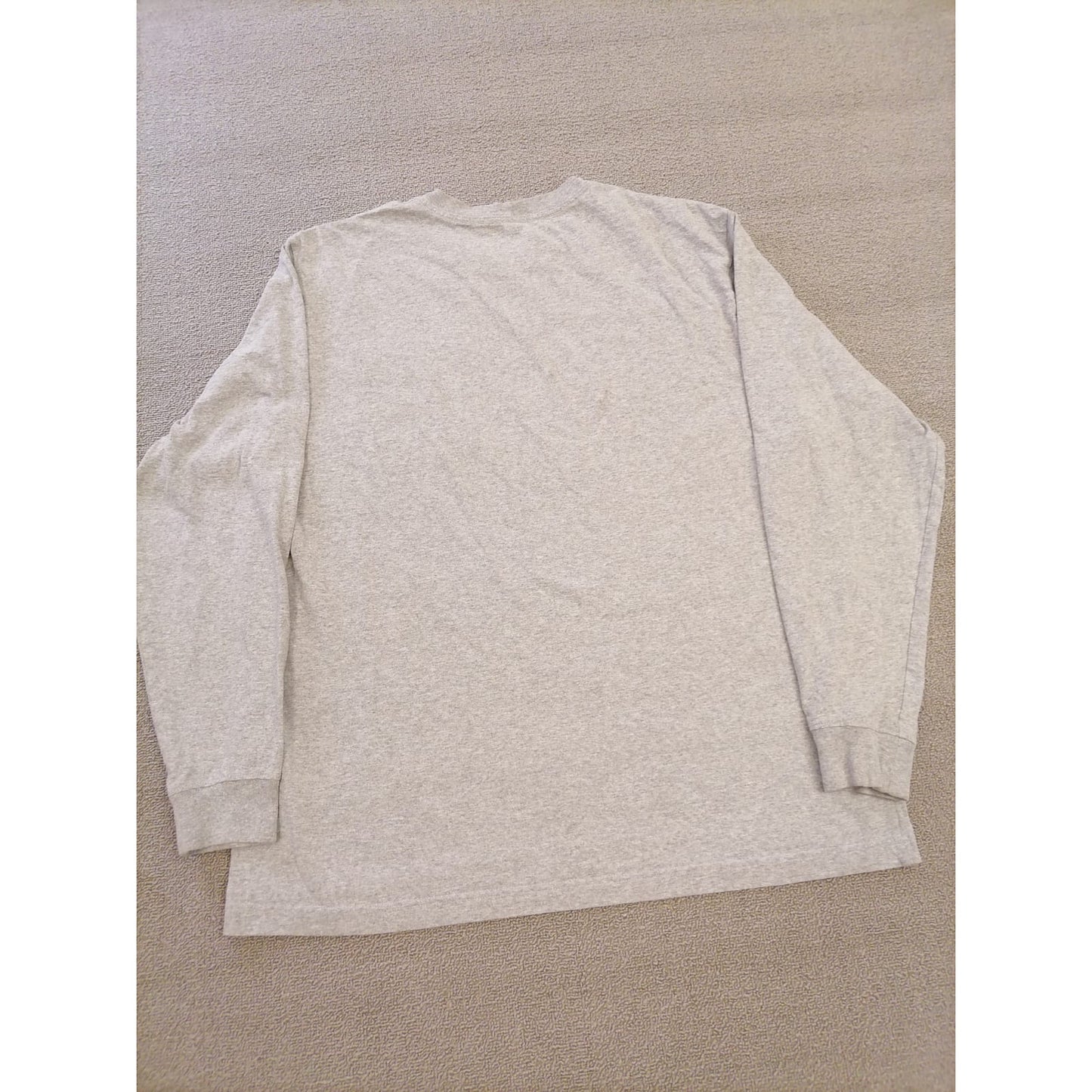 Carhartt Large Male Grey Long Sleeve Durable Pocket Cotton Shirt Work Wear