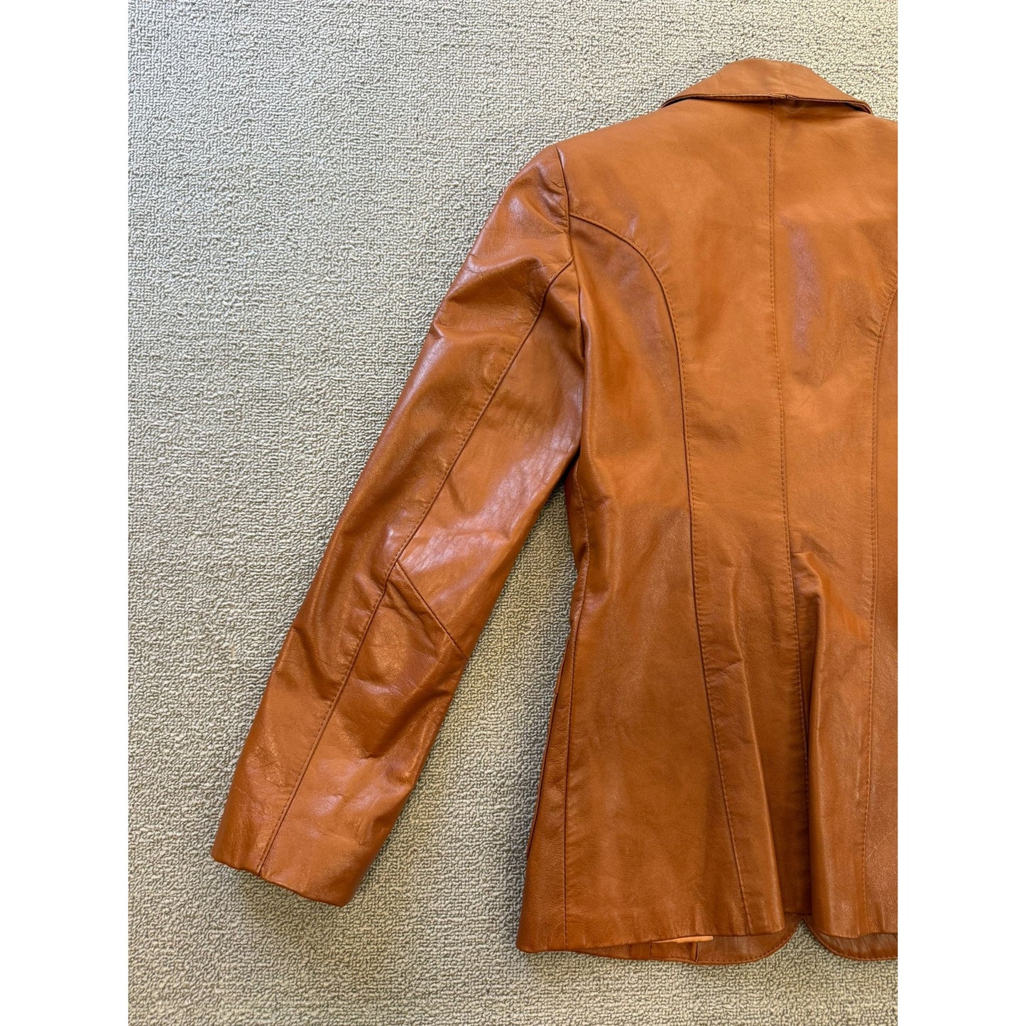 Vintage Charley's Women's Leather Blazer Jacket Made in Canada