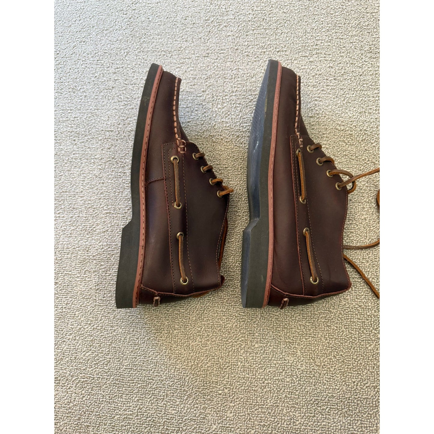 Sperry Men's Size 9 Brown Leather Boots Made in Indonesia