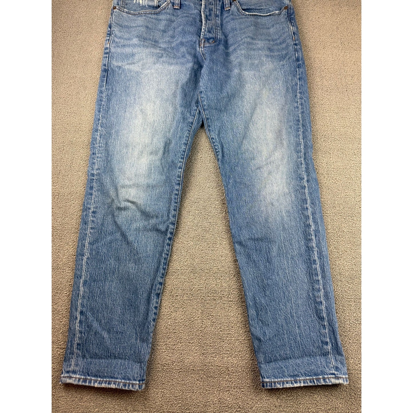 Madewell Mens W34 L32 Blue Denim Straight Leg Jeans