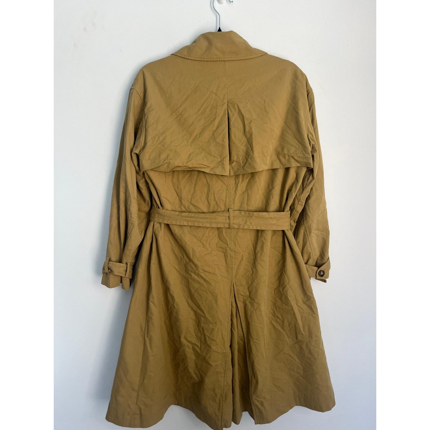 Nili Lotan Trench Coat Women S Tan Belted Cotton Double Breasted Lined
